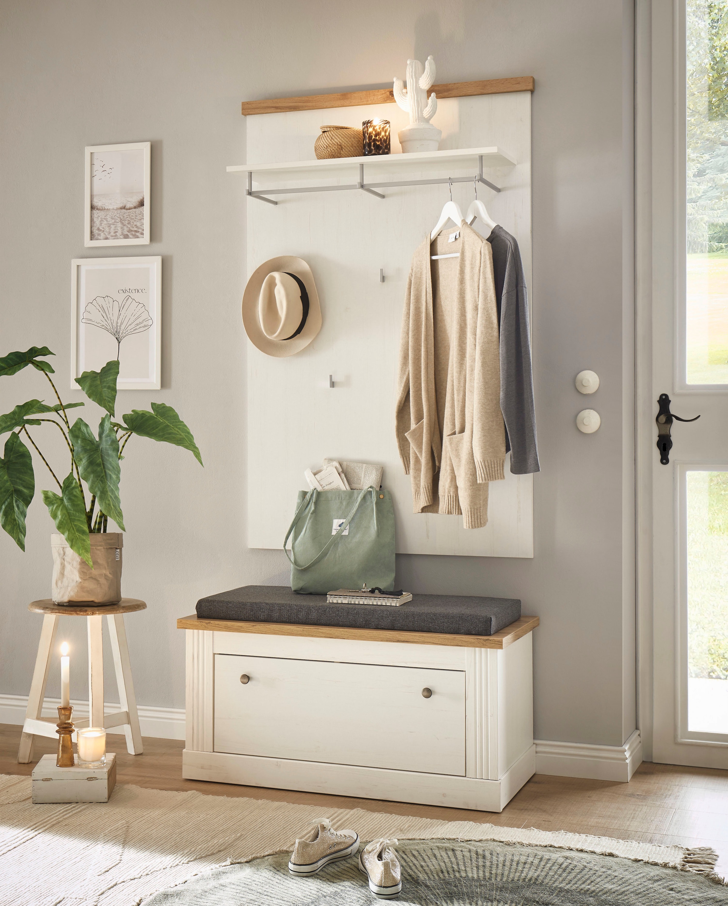 Home affaire Garderobenpaneel »WESTMINSTER TOPSELLER« Breite ca. 91 cm,  im romantischen Landhausstil