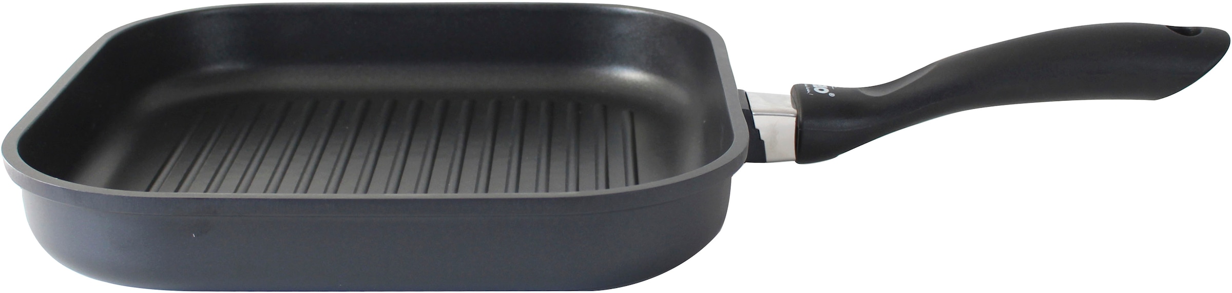 Elo Grillpfanne »Alucast« Aluminiumguss 1 Stk. tlg. 28x28 cm, ELODUR® Select Versiegelung, Induktion, inkl. Servierzange