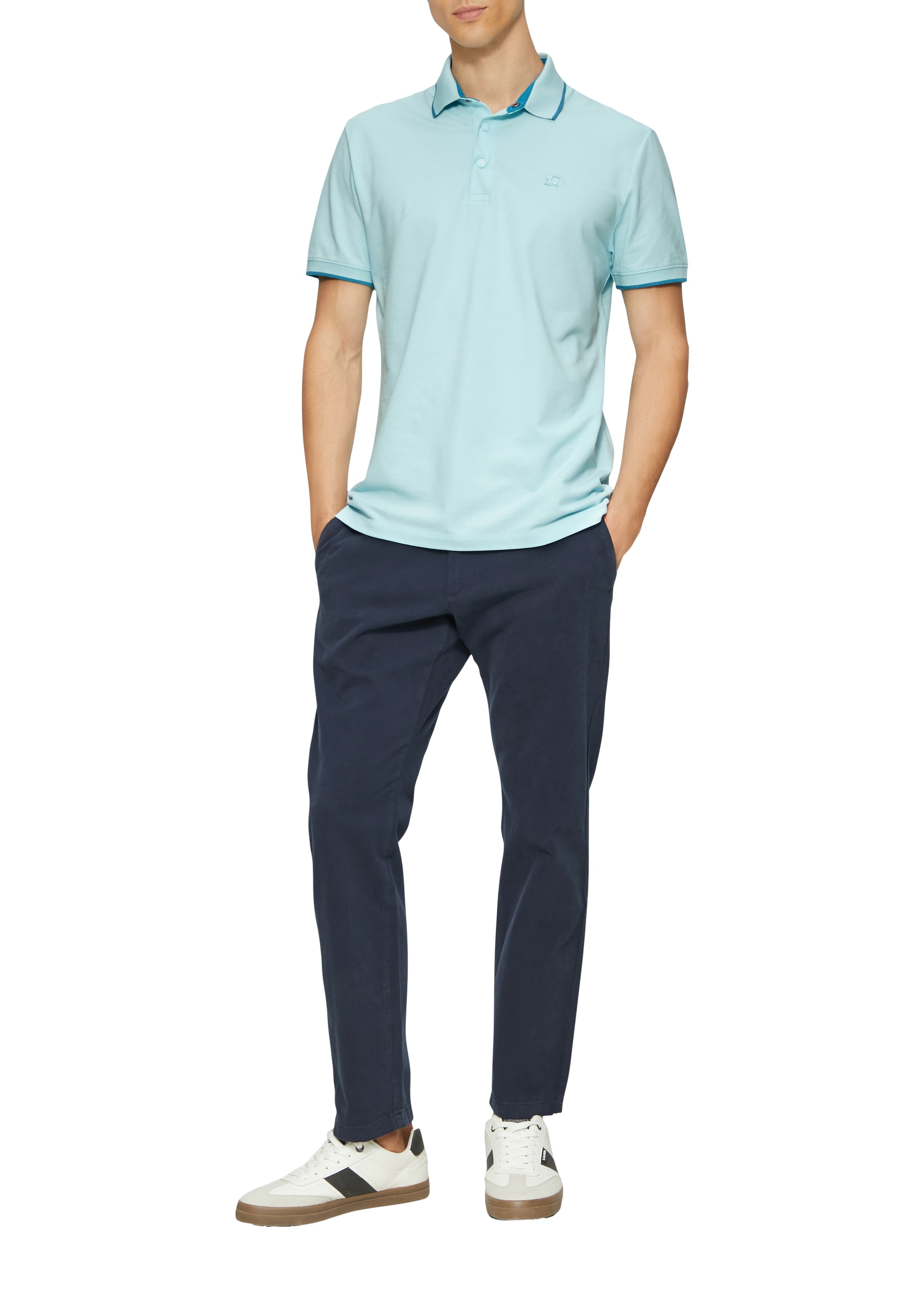 s.Oliver Polo mit Kontrast-Details