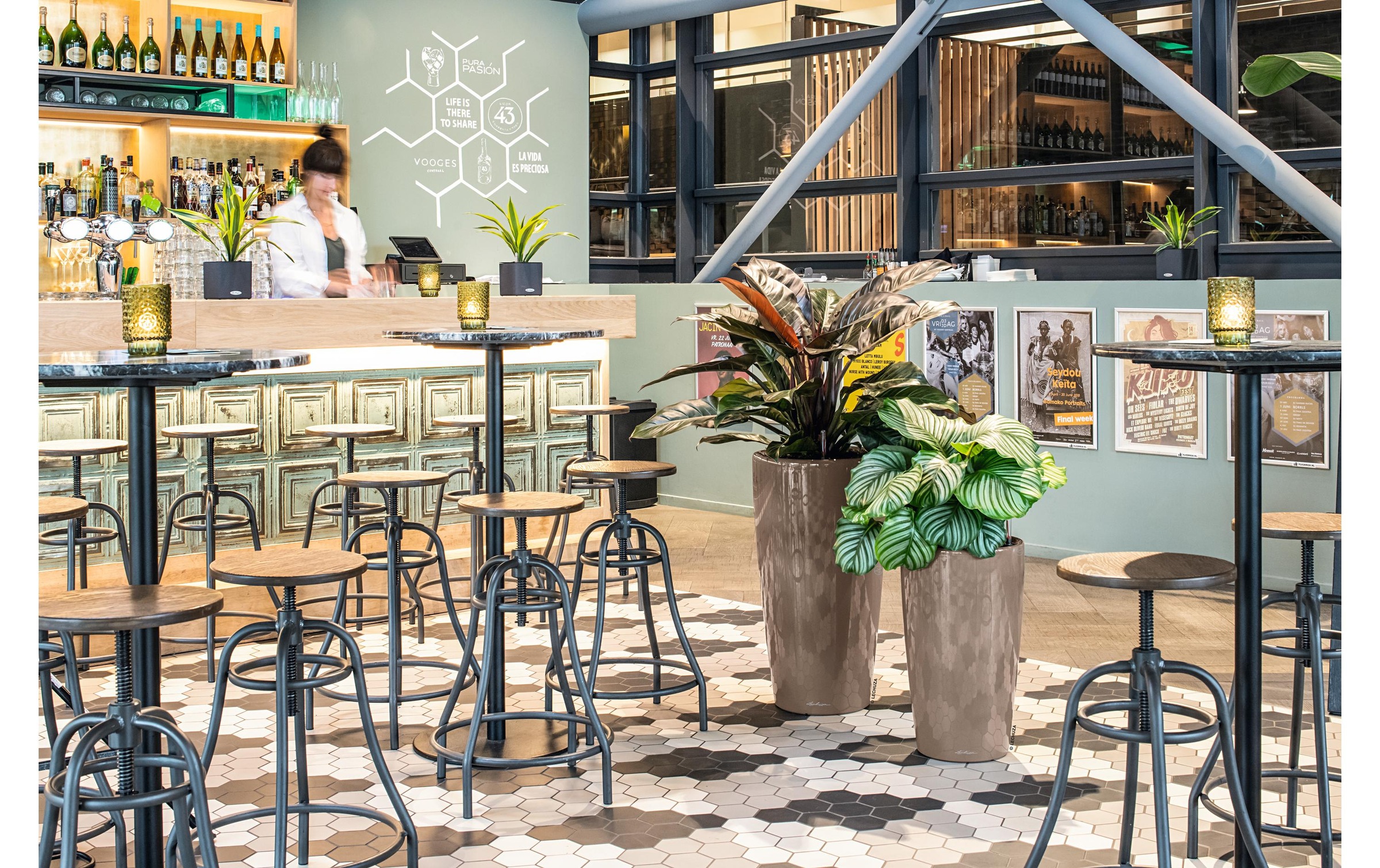   Pot de fleurs »Lechuza CUBE Glossy 14«