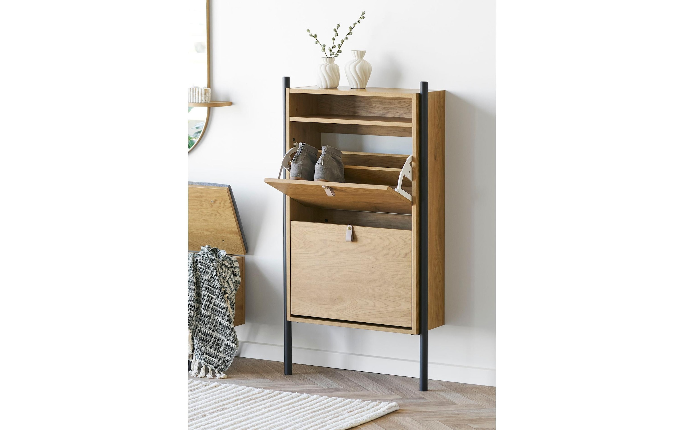 House Nordic Schuhschrank »Barco 26 x 62 x 118 cm«