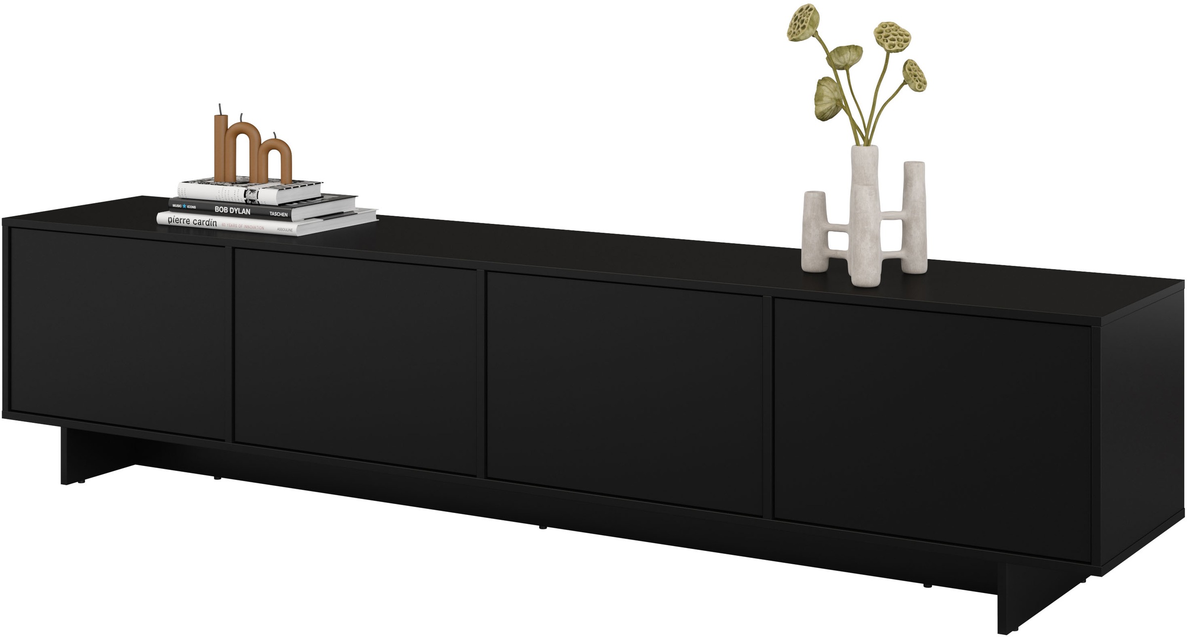 GOODproduct Lowboard »Tatami, Modernes griffloses TV-Board, Breit 220,50cm, TV-Schrank« TV-Schrank, TV-Board mit viel Stauraum, push-to-open-Funktion