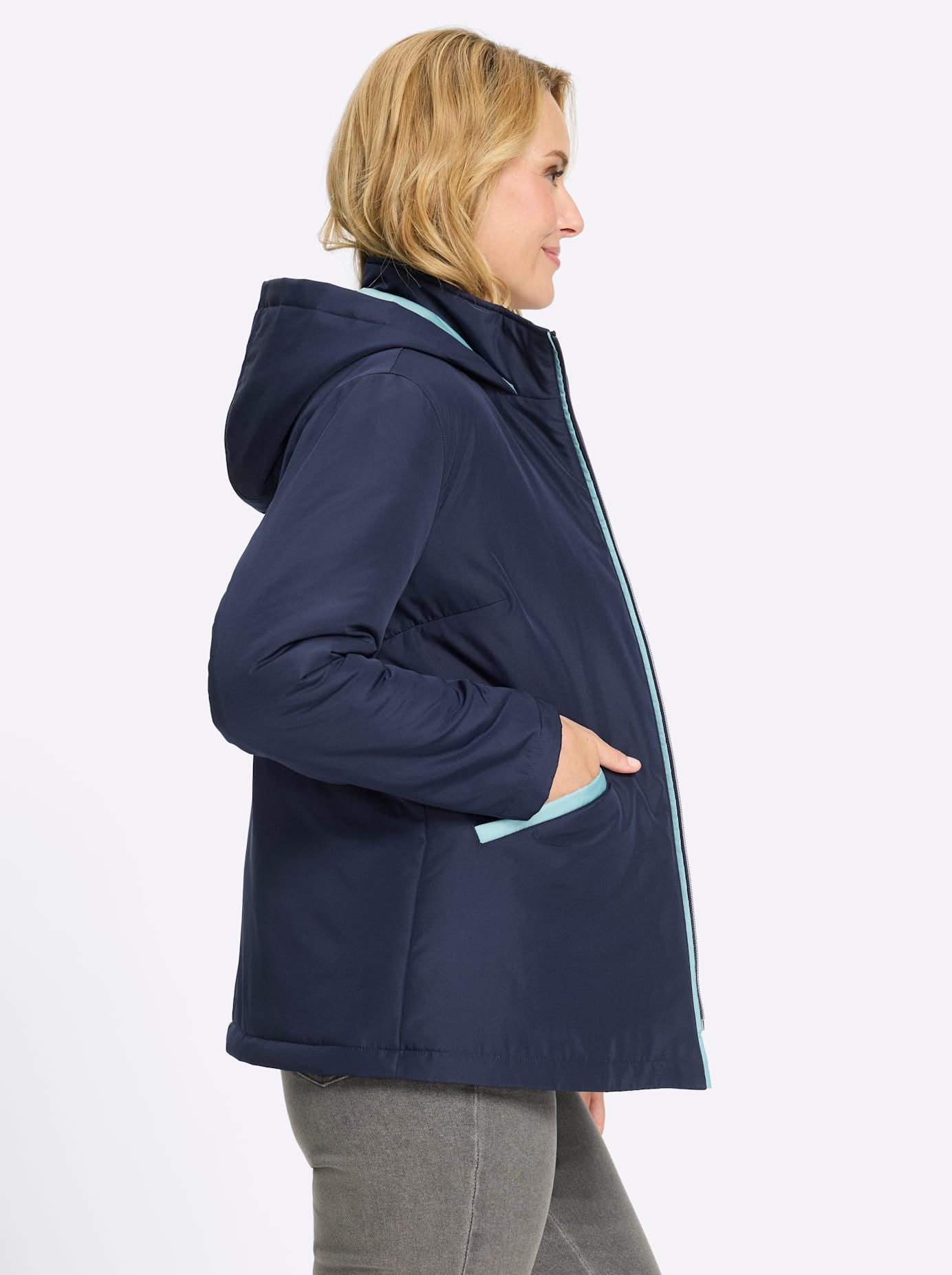 Classic Basics Veste longue mit Kapuze