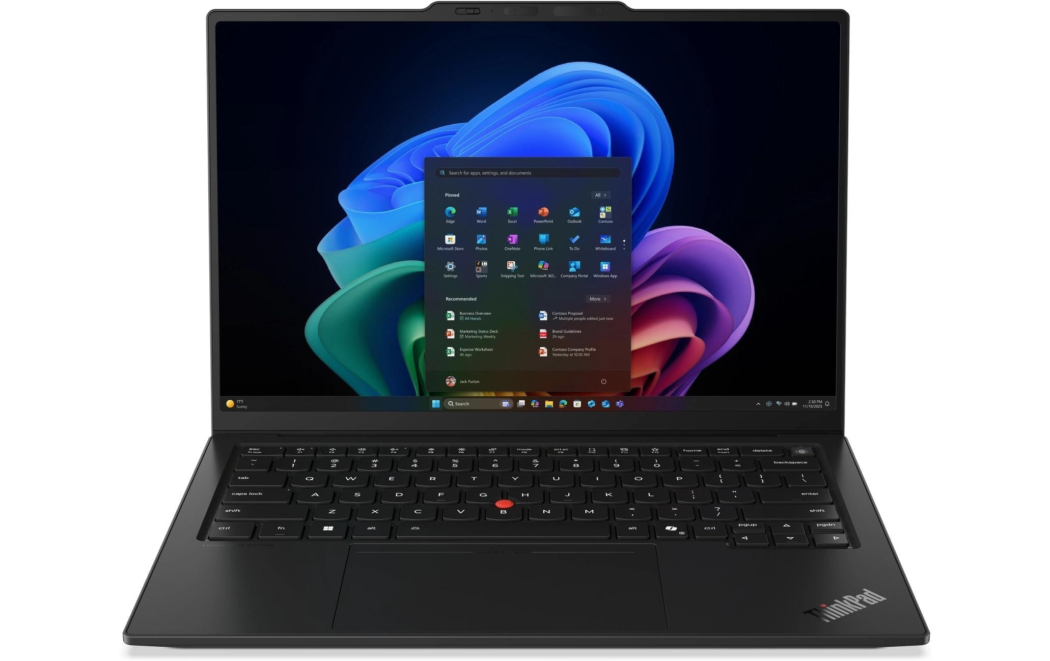 Lenovo Notebook »ThinkPad X1 Carbon Gen 14 Aura Edition Copilot+ PC« / 14 ″ Intel Core Ultra 5 Integrierte NPU (Neural Processing Unit)