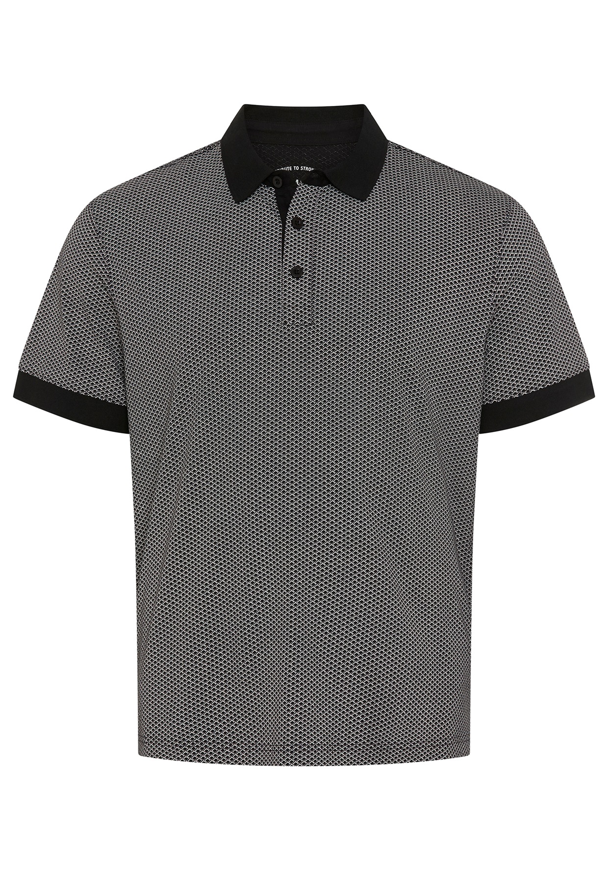 Man's World Plus Poloshirt »auch in Grosse Grössen bis Gr. 7XL Ärmel-Fit« Regular Fit, Kurzarm, mit Seitenschlitzen, gemustert