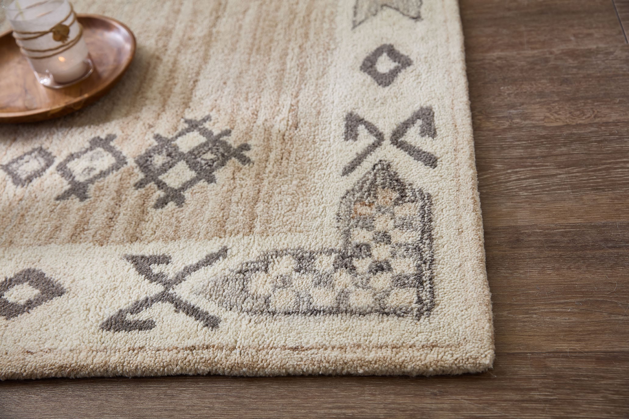 THEKO Tapis en laine »Royal Berber« Rectangulaire 18 mm Höhe Aspect berbère, à motifs, pure laine, avec bordure salon