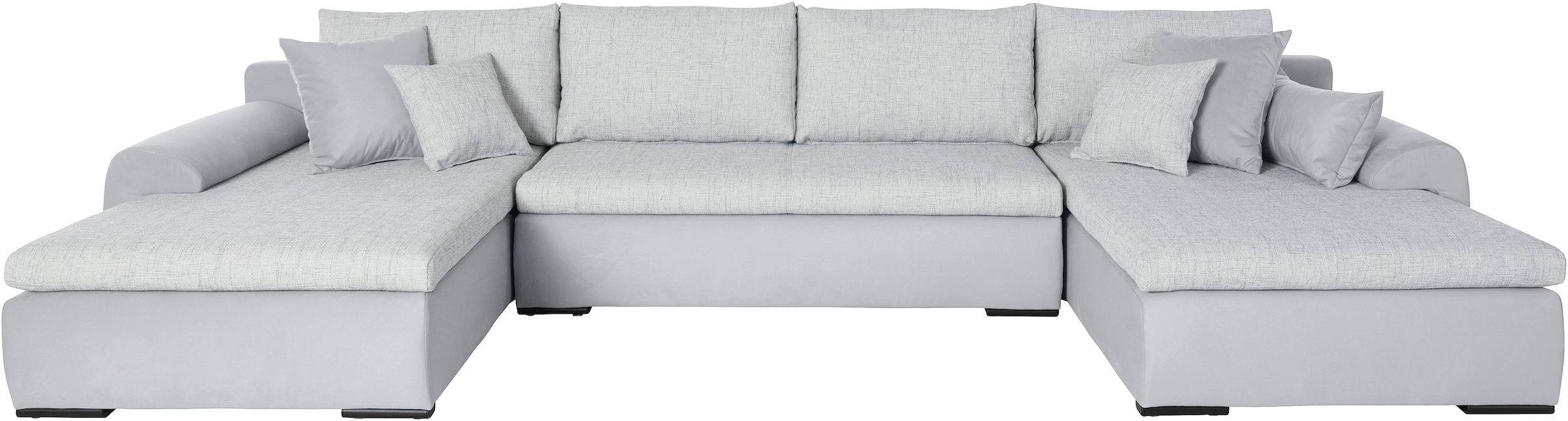 Home affaire Wohnlandschaft »Win U-Form« inklusive Bettfunktion und Bettkasten