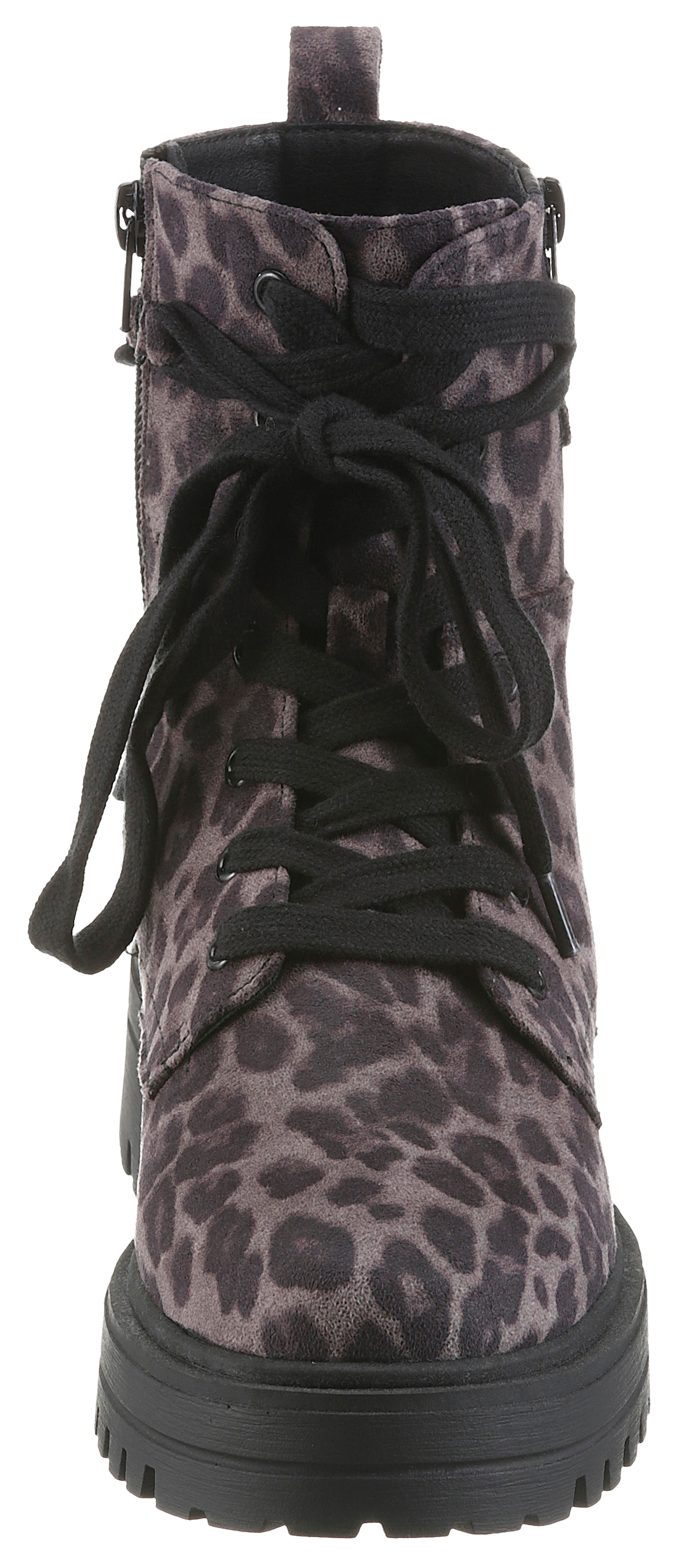 Aniston SHOES Schnürboots  Ankle Boots mit Reissverschluss, im Animal Print - NEUE KOLLEKTION