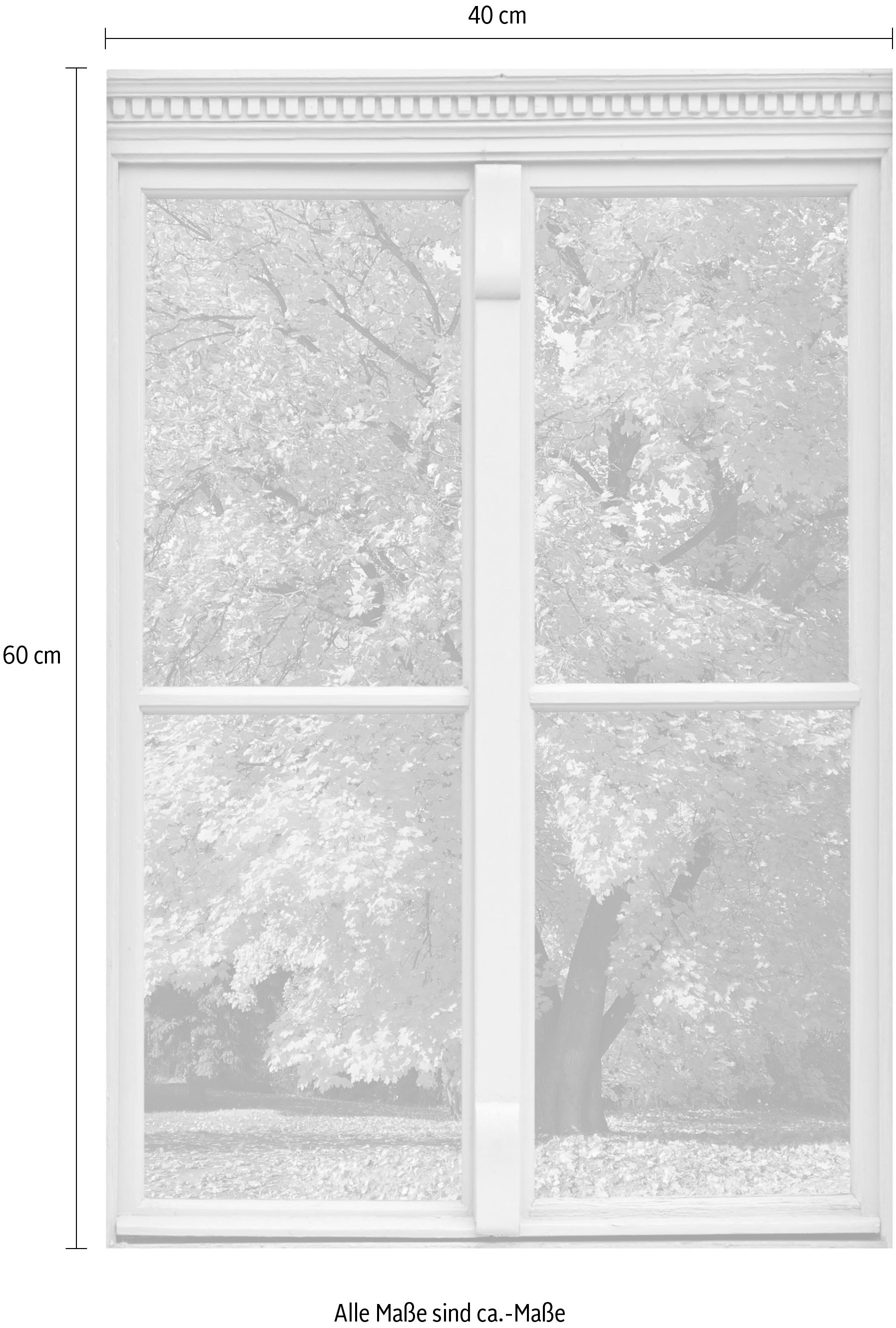 queence Wandsticker »Baum« Wandsticker, Wandbild, selbstklebend, 3D, Fenster
