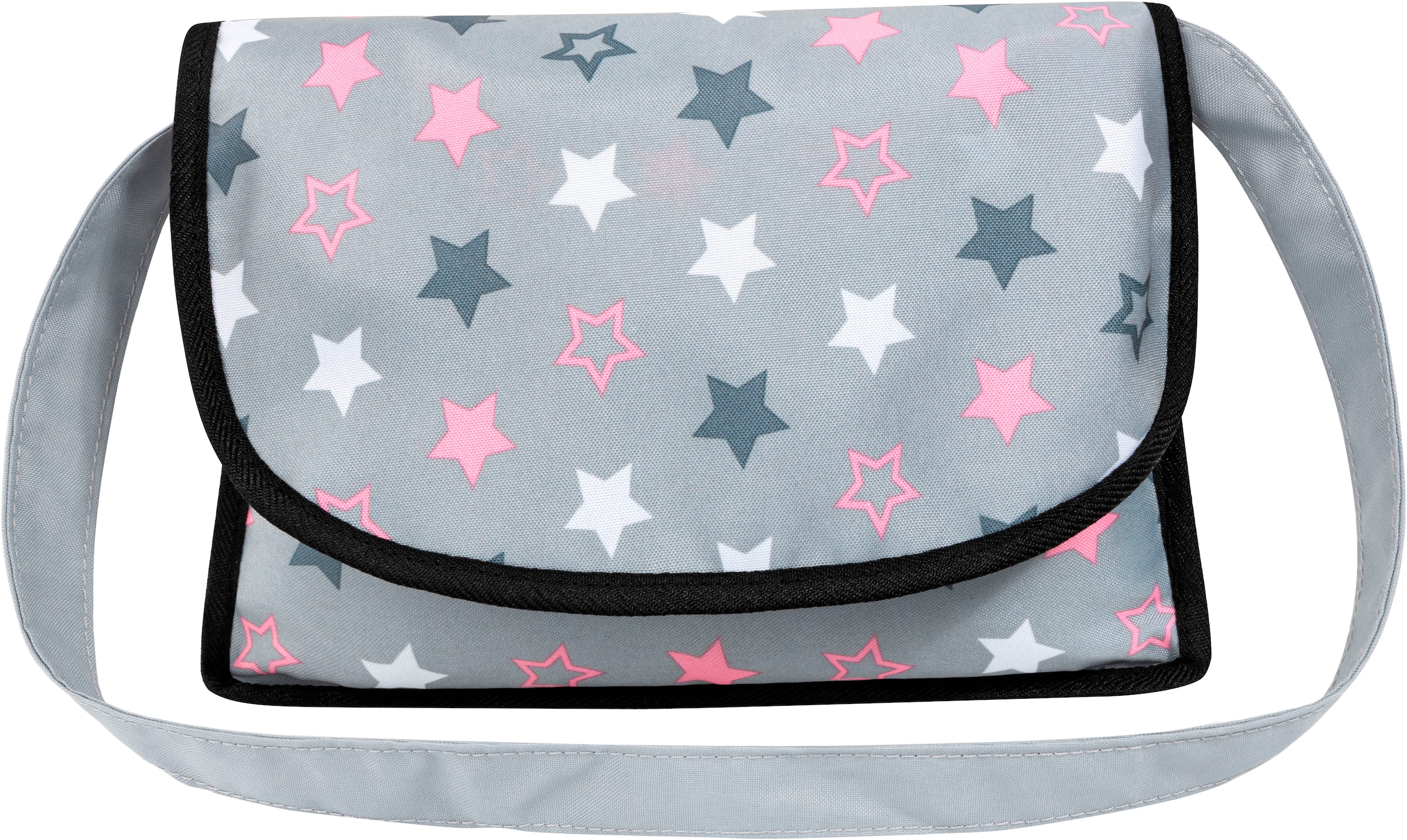 Bayer Puppenwagen »Cosy Set, grau« mit Puppenhochstuhl und Wickeltasche