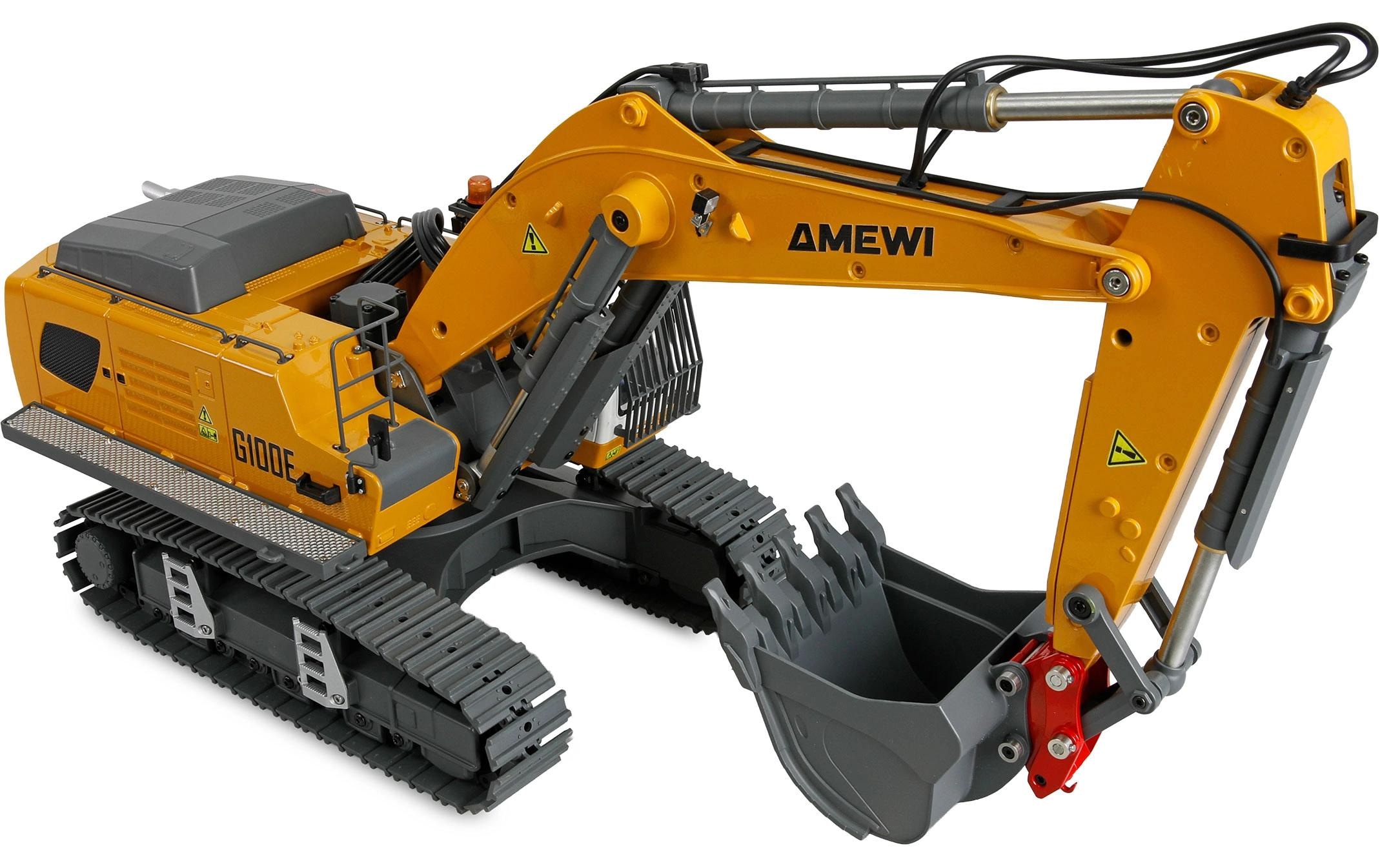 Amewi RC-Bagger »G100E Vollmetall Bagger 1:18 RTR«