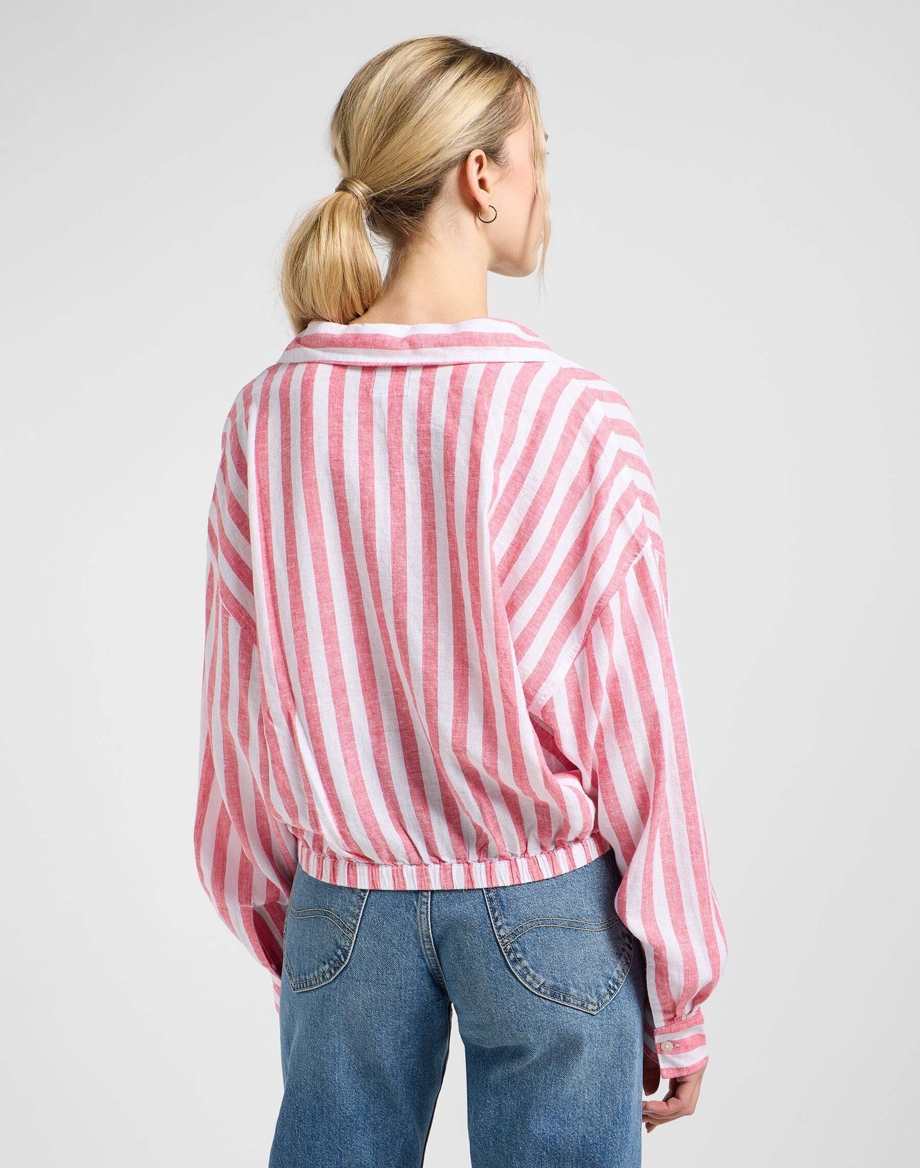 Lee® Blouse à manches longues »Lee Leinenhemd Elasticated Shirt«