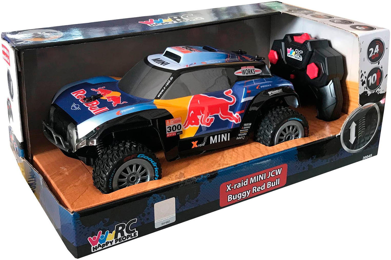 Happy People RC-Buggy »Mini Cooper JCW X-Raid Red Bull« mit Fernbedienung