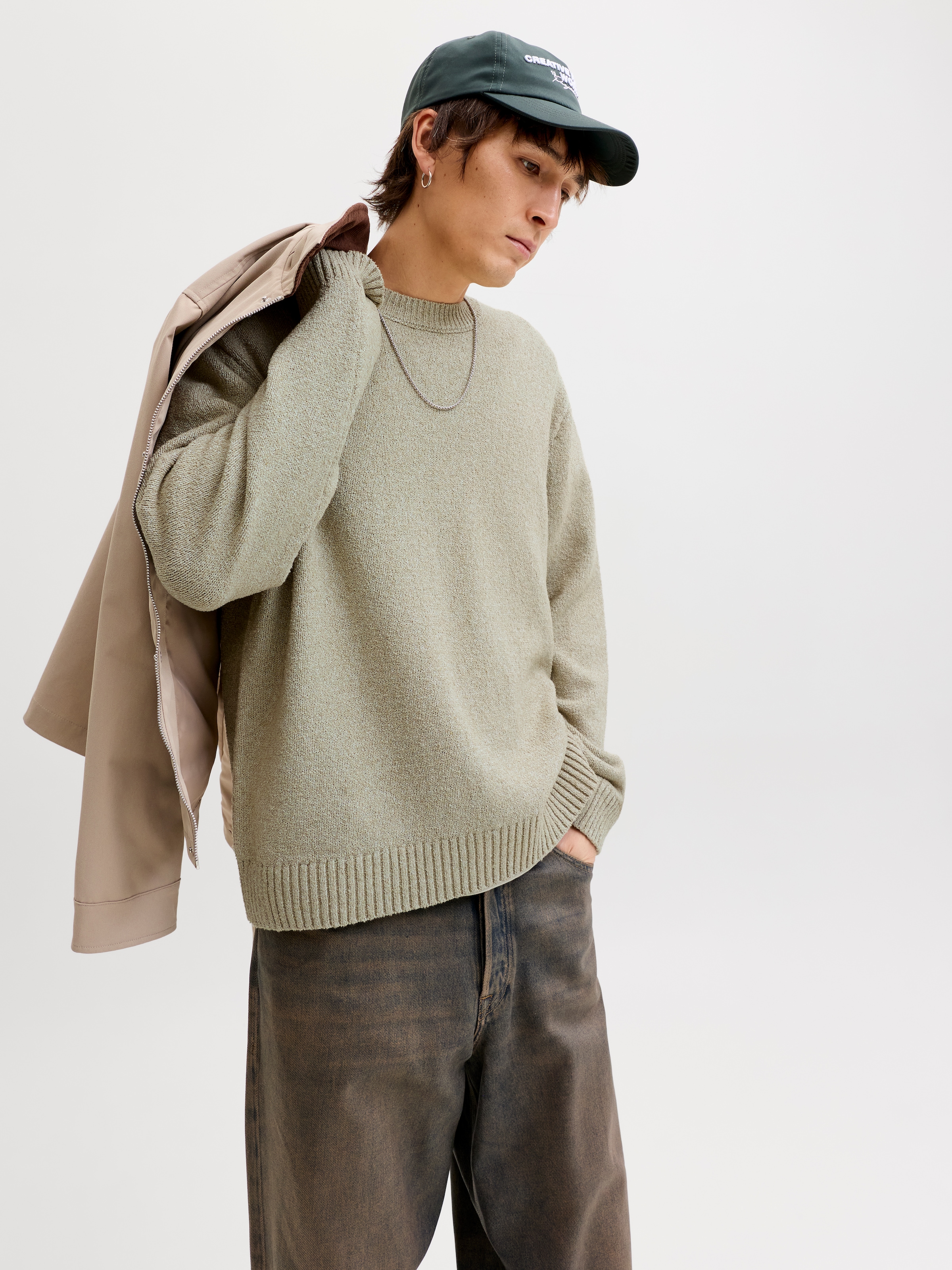 Jack & Jones Pull à col rond »JORNORREBRO CATSKILLS KNIT CREW NECK SN«