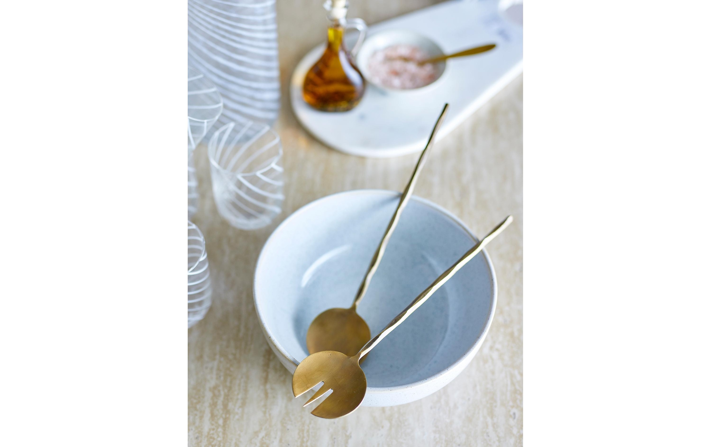 Bloomingville Salatbesteck »Gaith 2-teilig, Messing«