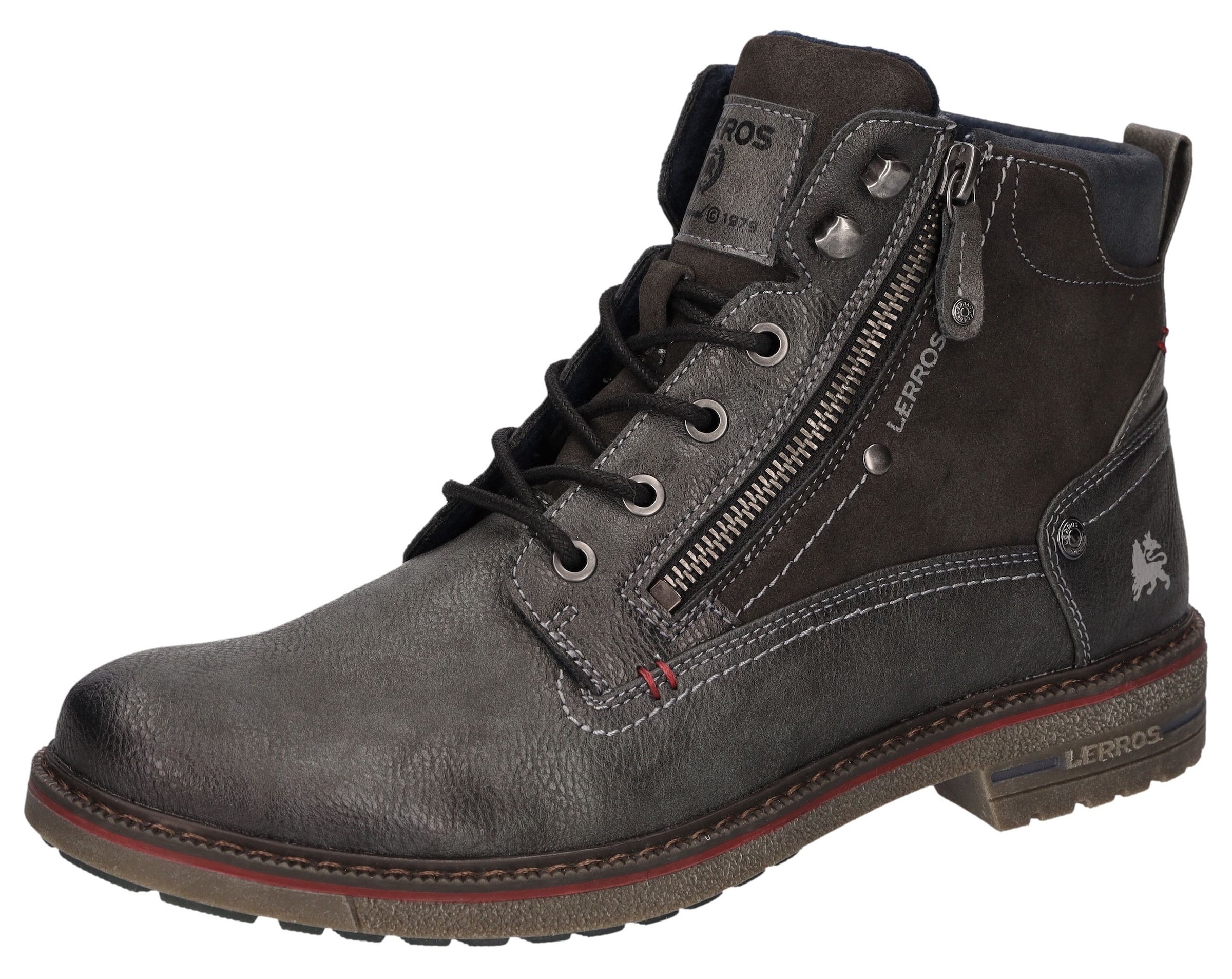 LERROS Schnürboots  Schnürboots, mit seitlichem Reissverschluss