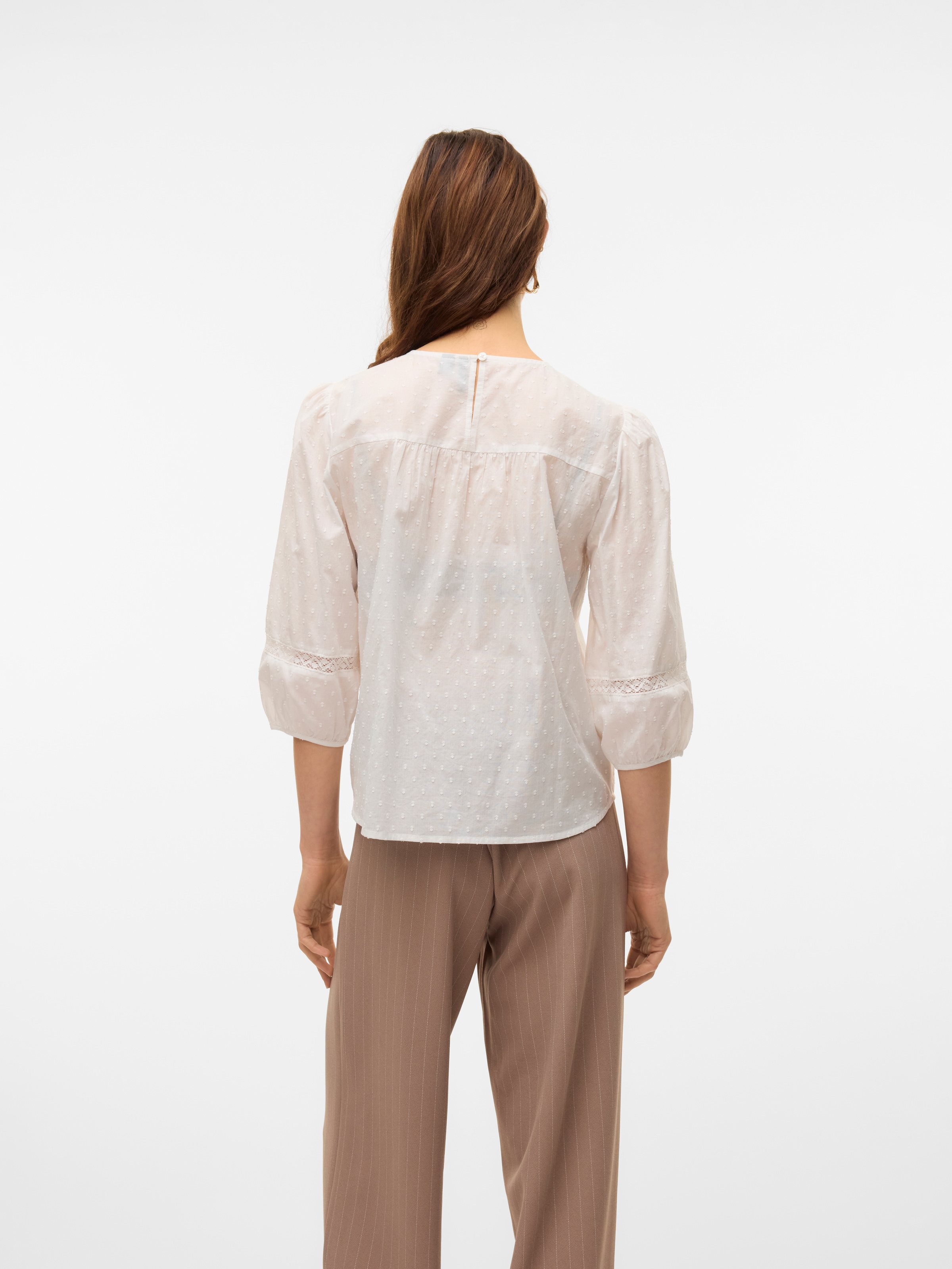 Vero Moda Blouse à manches longues »VMTRINE 3/4 LACE TOP WVN GA NOOS«