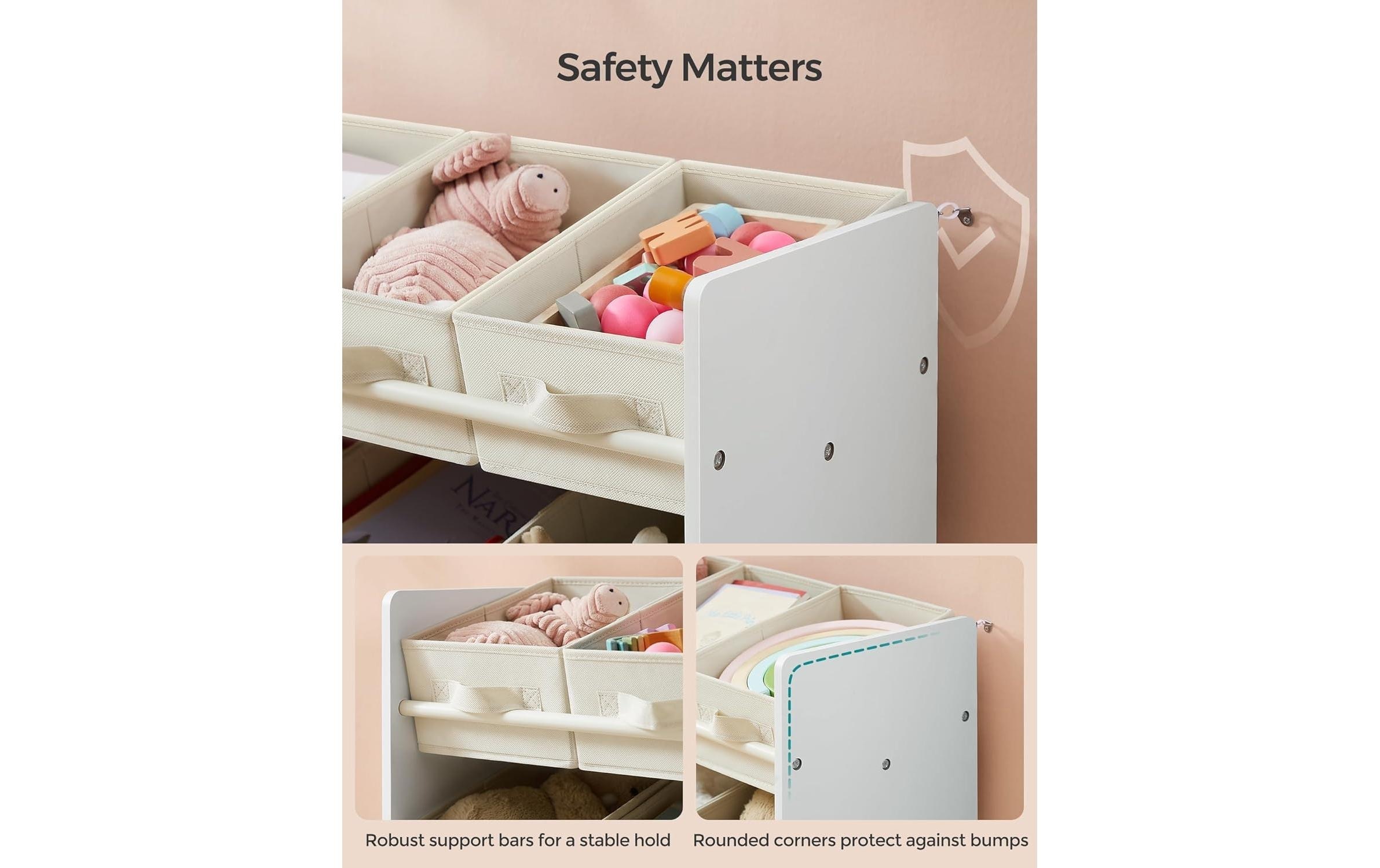 SONGMICS Kinderregal »mit 9 Boxen 62.5 cm x 60 cm«