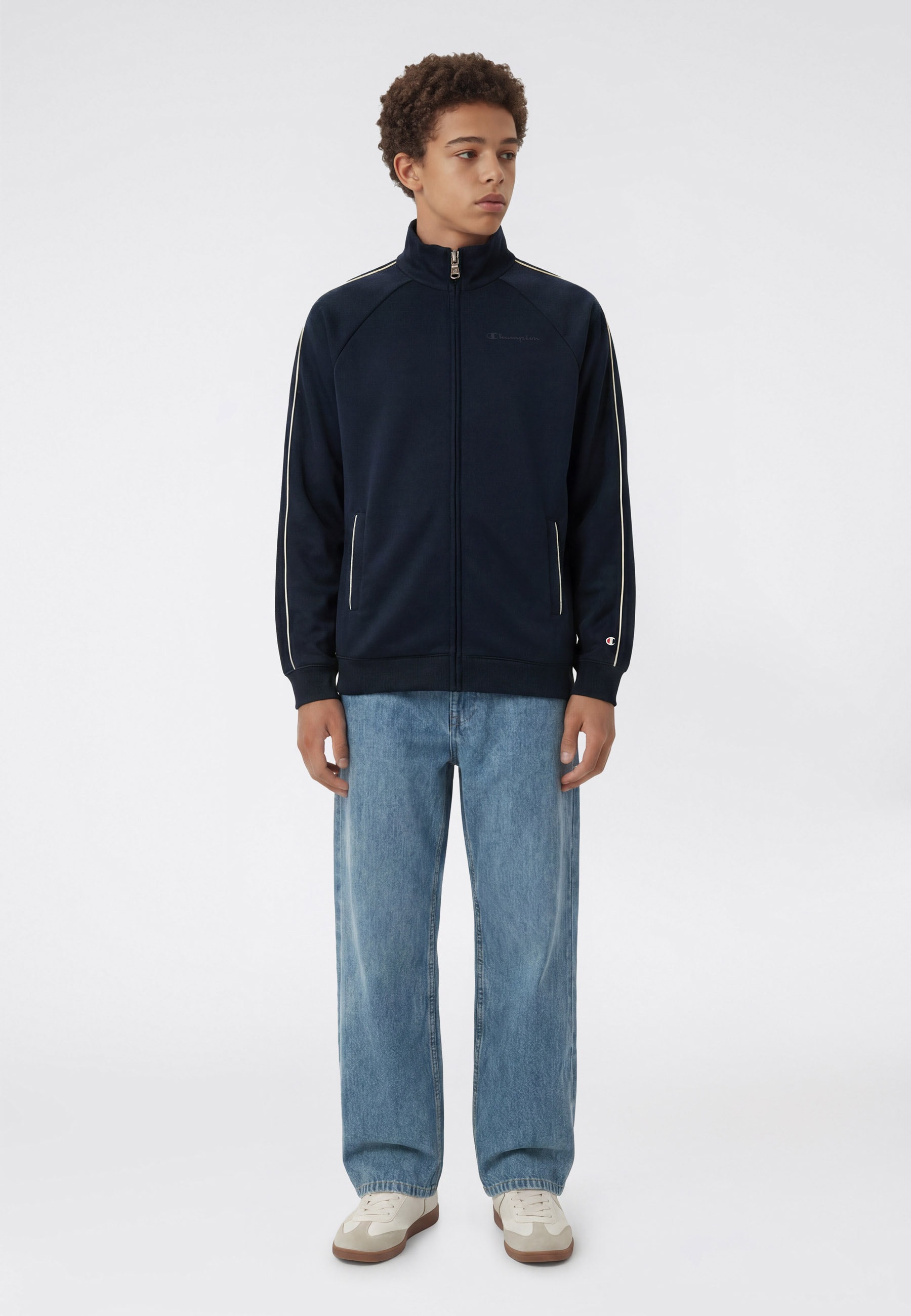 Champion Sweatjacke »SPORTWEAR ZIP-UP Loose Fit« mit Loose Fit, aus Polyester