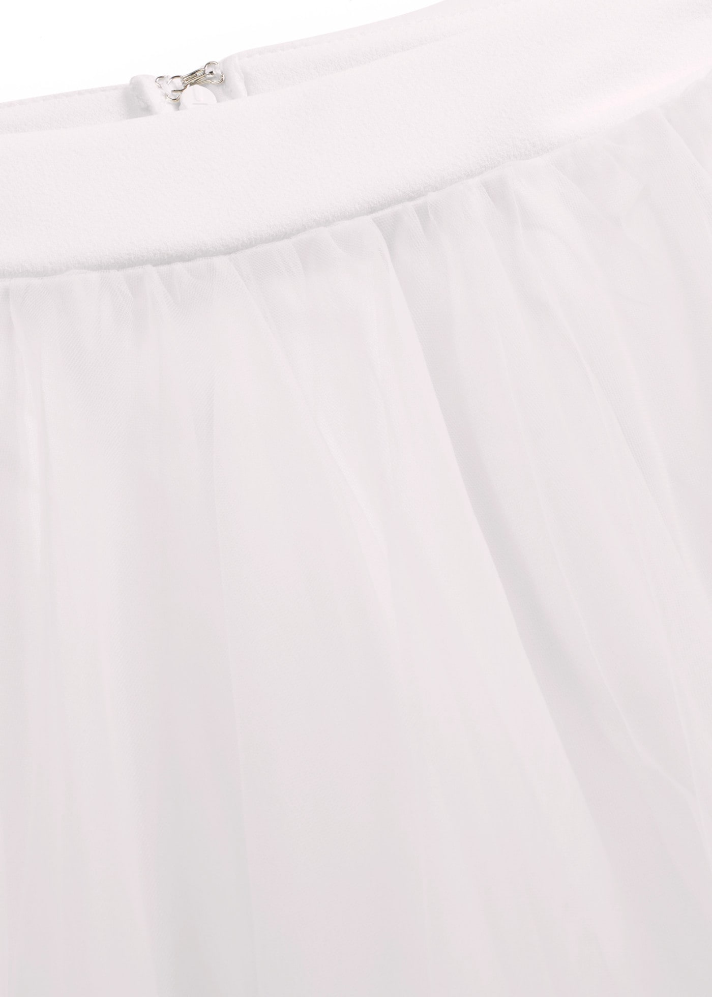bonprix Maxi jupe avec fine couche de tulle, coupe évasée, en polyester léger