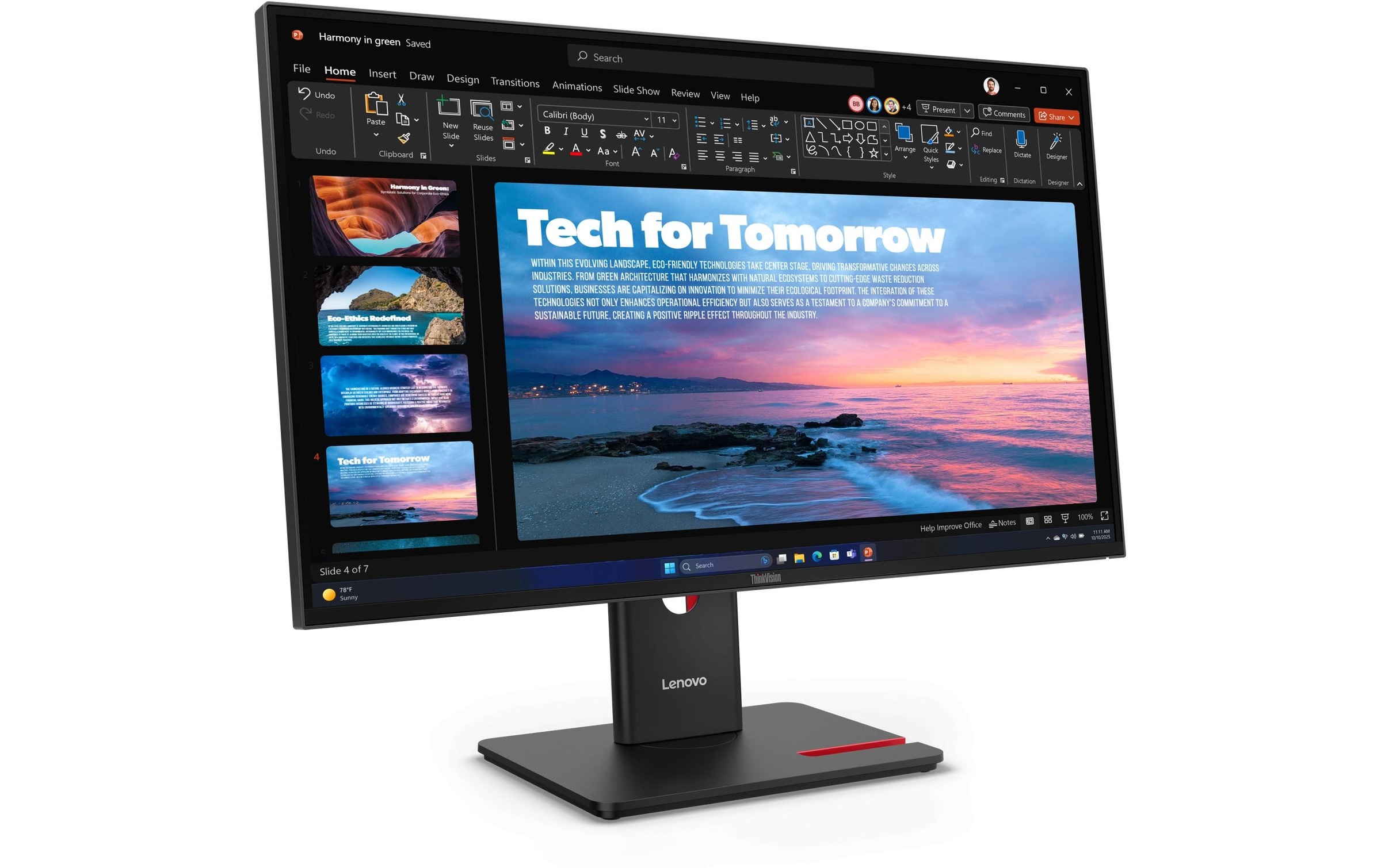Lenovo LED-Monitor »ThinkVision T27QD-40« 68,6 cm/27 ″  2560 x 1440 px WQHD 120 Hz