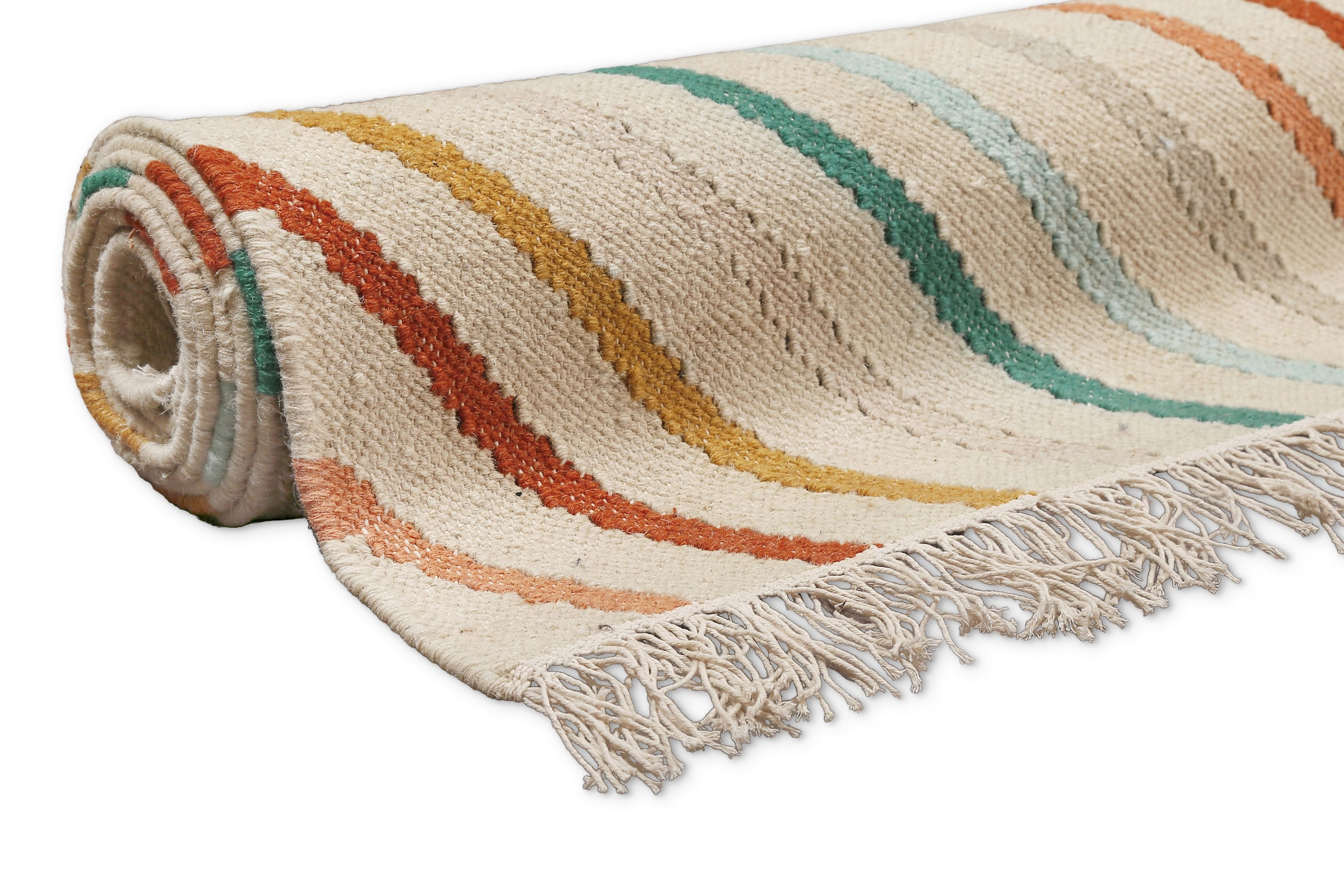 Wecon home Tapis »Modern Pop« Rectangulaire 5 mm Höhe handgewebt, robust, strapazierfähig, skandinavisch, Naturfaser