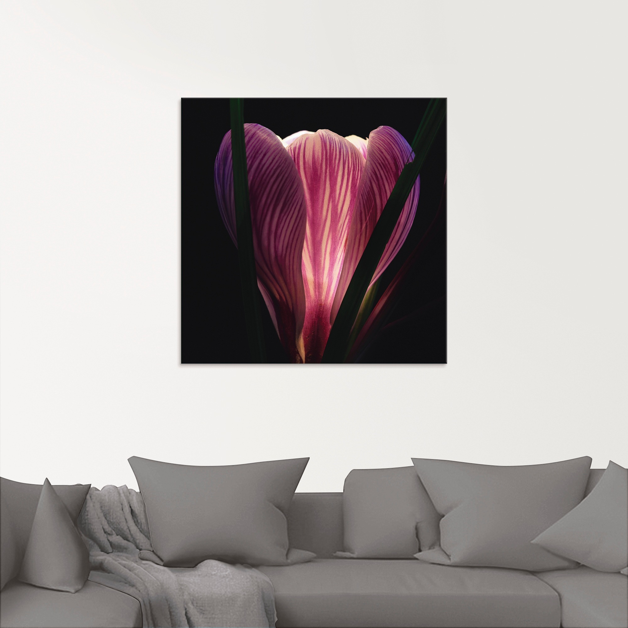 Artland Glasbild »Beleuchtet« Blumen 1 Stk. tlg. in verschiedenen Grössen