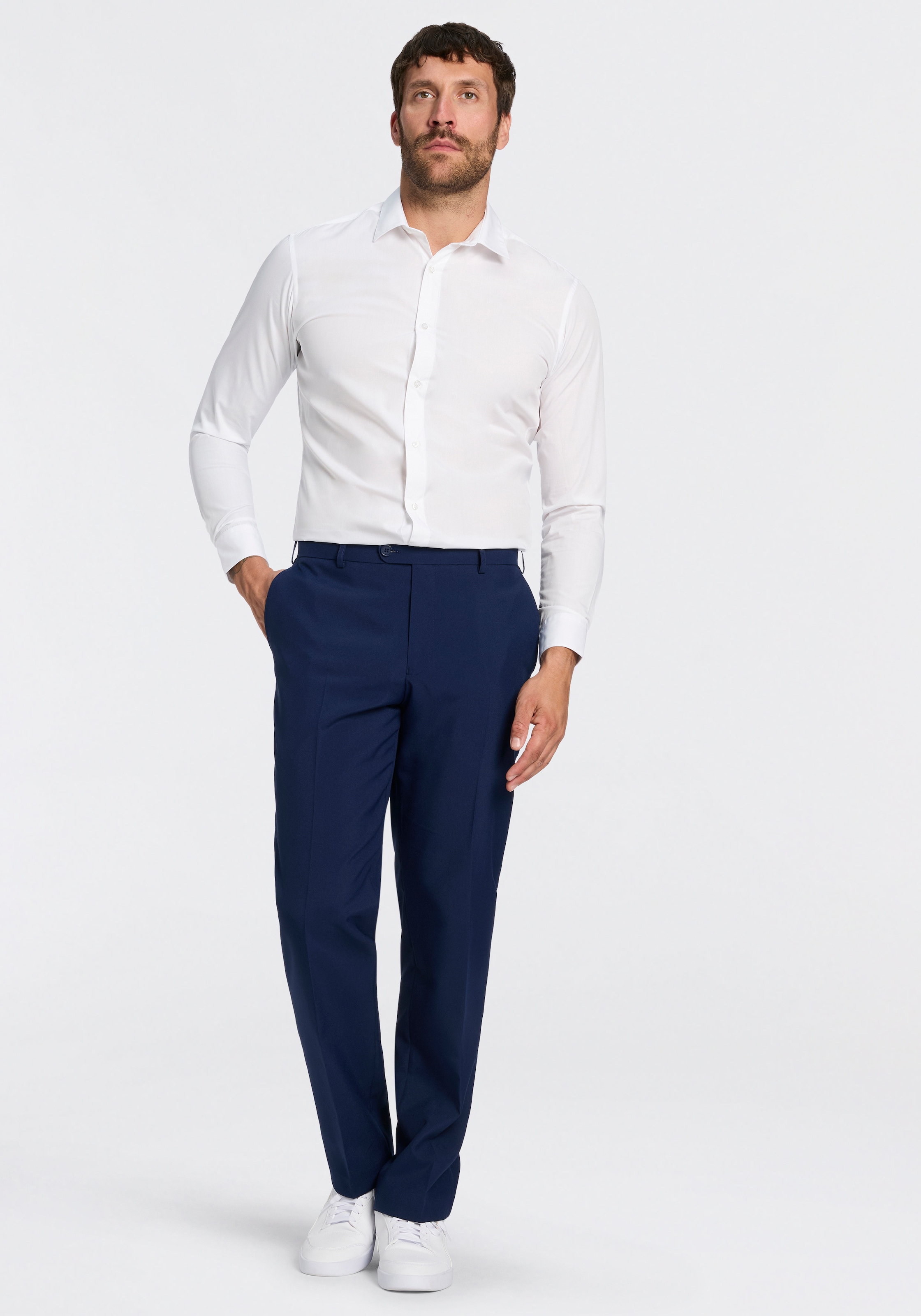Man's World Anzughose »Baukastenhose«  gerade Beinform, im Regular Fit, bügelfreies Obermaterial