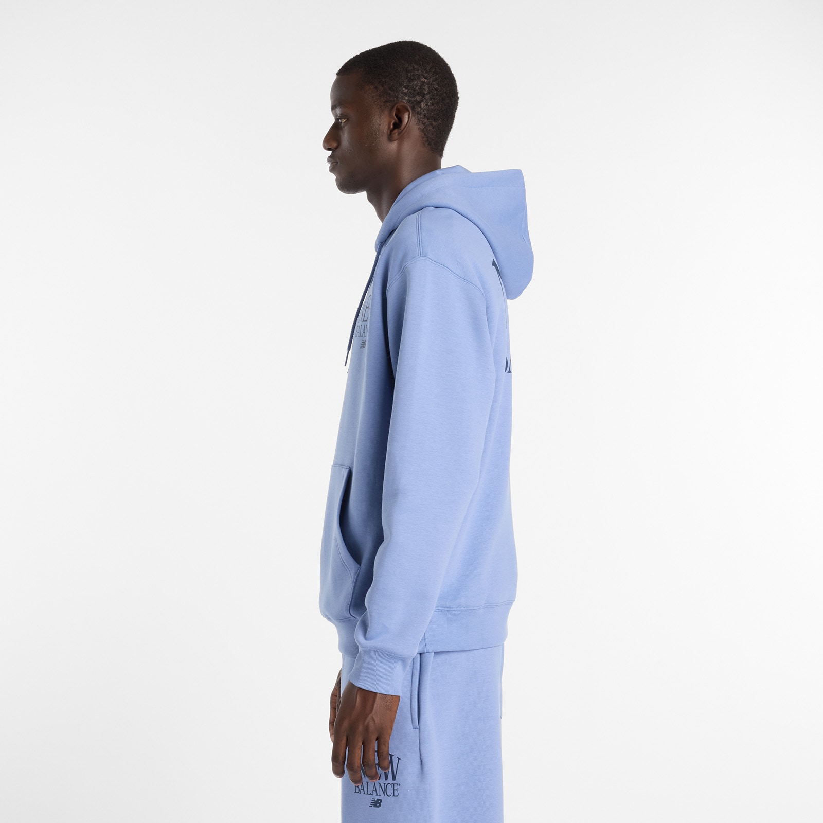 New Balance Kapuzensweatshirt , mit Kordelzug, aus Baumwollmischung
