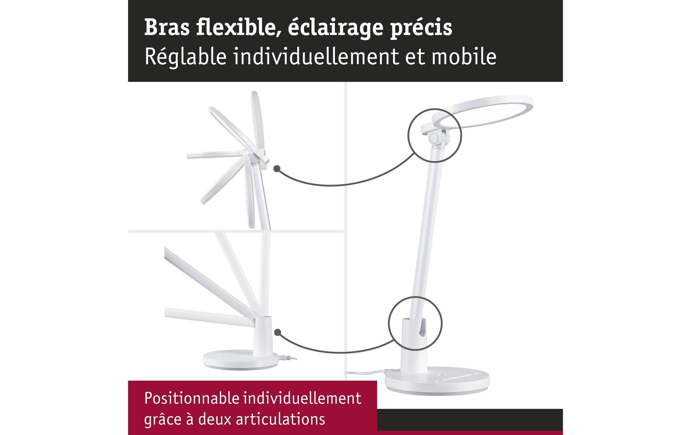Paulmann LED Schreibtischlampe »Paulmann Schreibtischleuchte Schreibtischleuchte« LED-Modul warmweiss