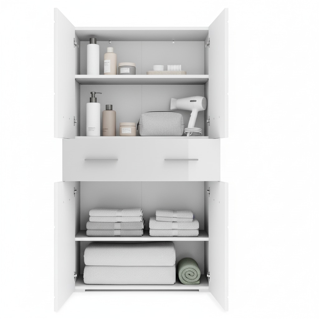 GOODproduct Midischrank »Föhr« minimalistisch, zeitlos, hochglänzend