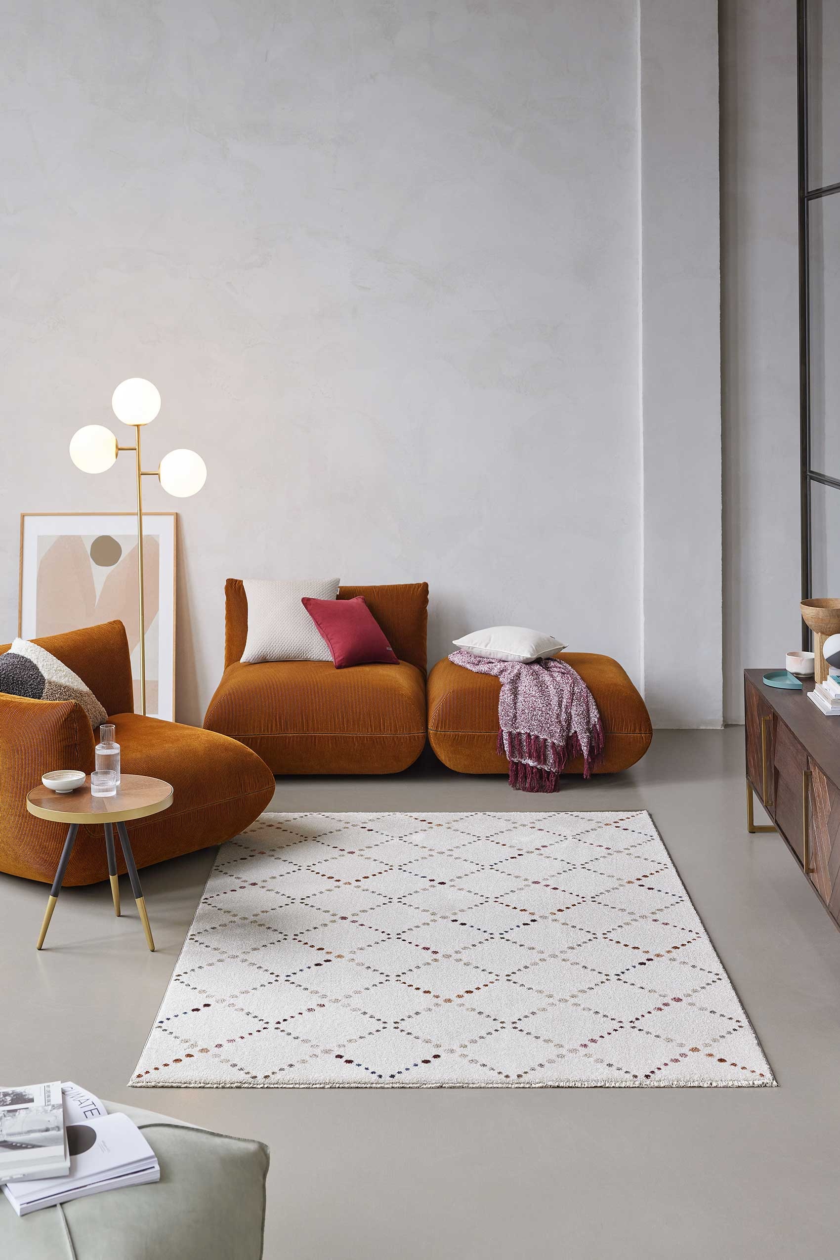 Esprit Tapis »Ina« Carré 12 mm Höhe Kurzflorteppich, gewebt, geometrisch, modern, Wohnzimmer, streifen