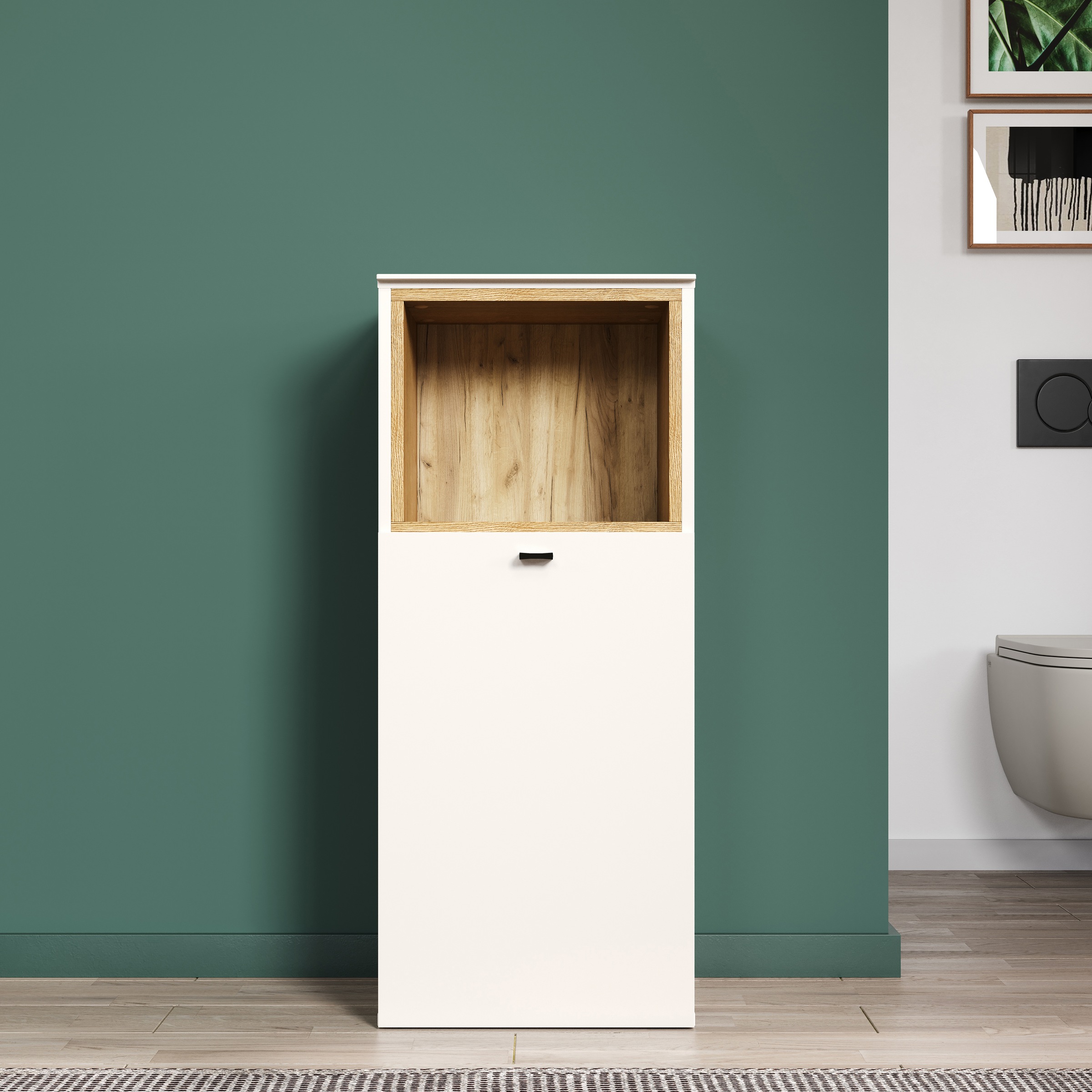 welltime Armoire basse »San Pedro« 1 cuis tlg. Standschrank mit Soft-Close Funktion - (B/T/H) 40/31/95 cm