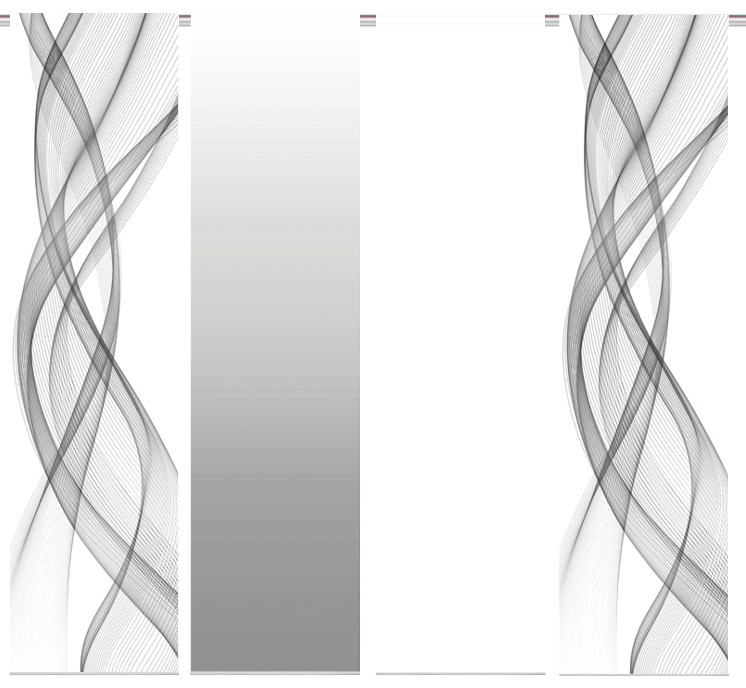 HOME WOHNIDEEN Rideau coulissant »FERROLA« Velcro 4 cuis tlg. HxB: 245x60, inkl. Befestigungszubehör