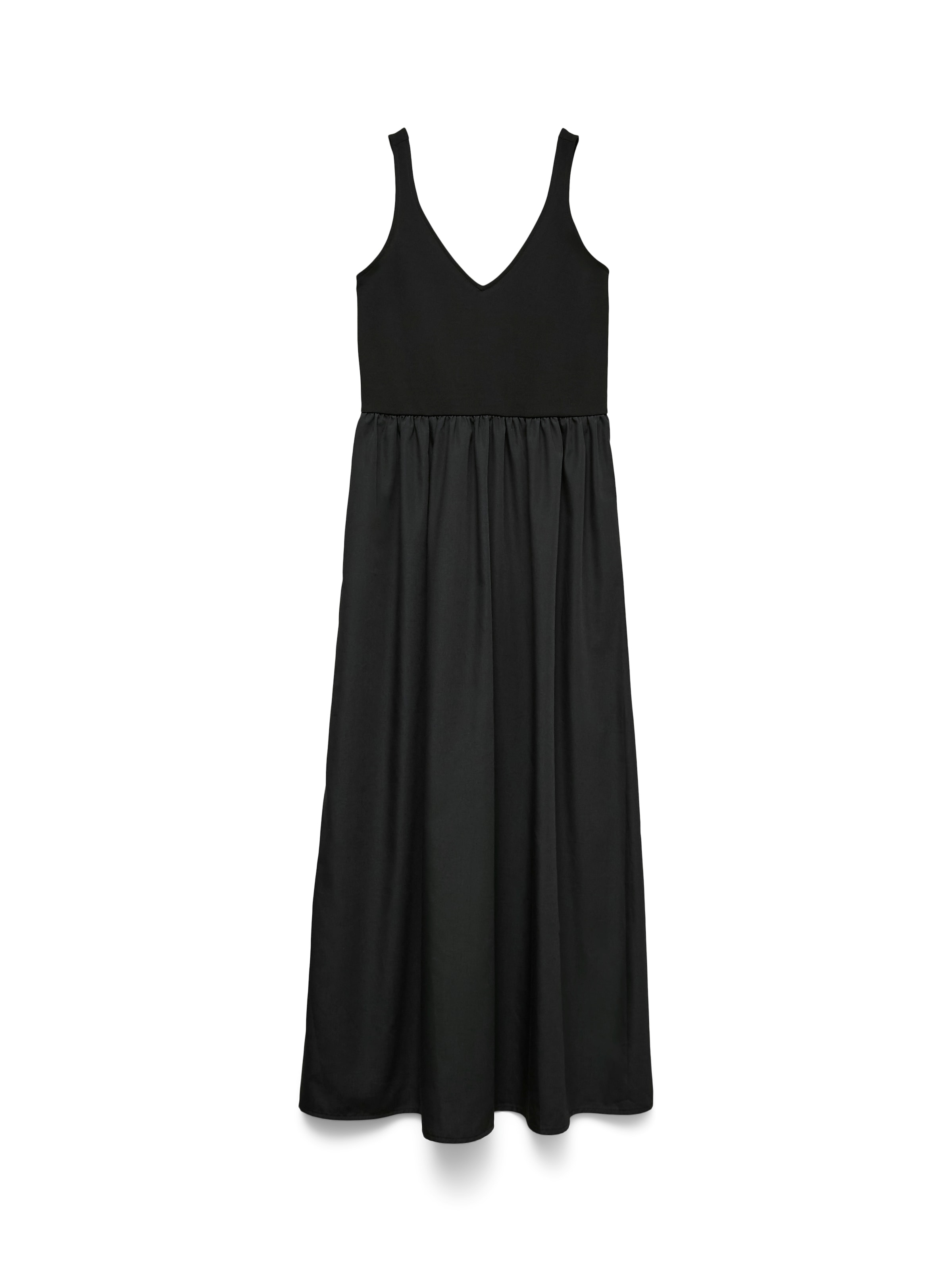 Vero Moda Robe à bretelles »VMVALLY SL LONG DRESS JRS NOOS« Mélange de matières, coupe ample, col en V