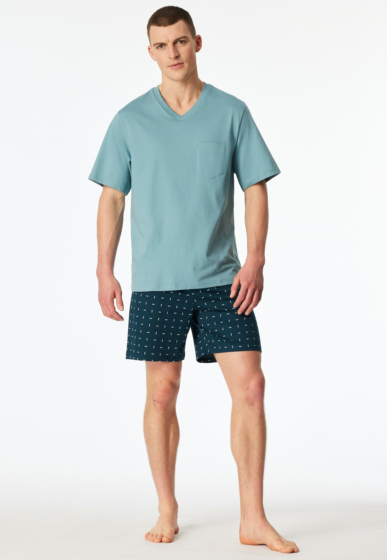 Schiesser Shorty »Comfort Essentials« 2 mit aufgesetzter Brusttasche