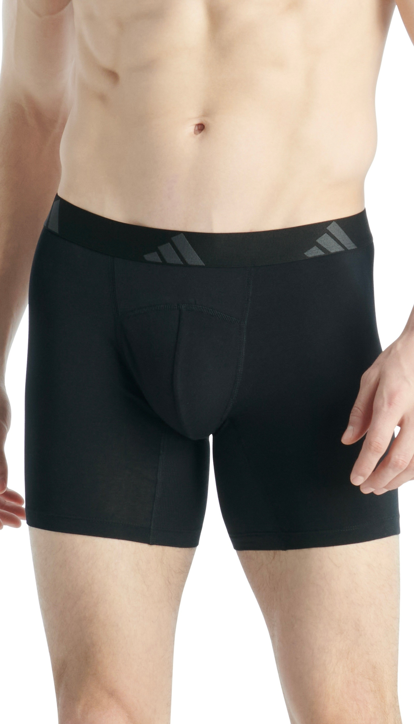 adidas Sportswear Boxer »Active Flex Cotton Ergonomic« 2er Pack,  Belüftete Mesh-Rückenpartie und -Schritt, elastisch, ohne Eingriff