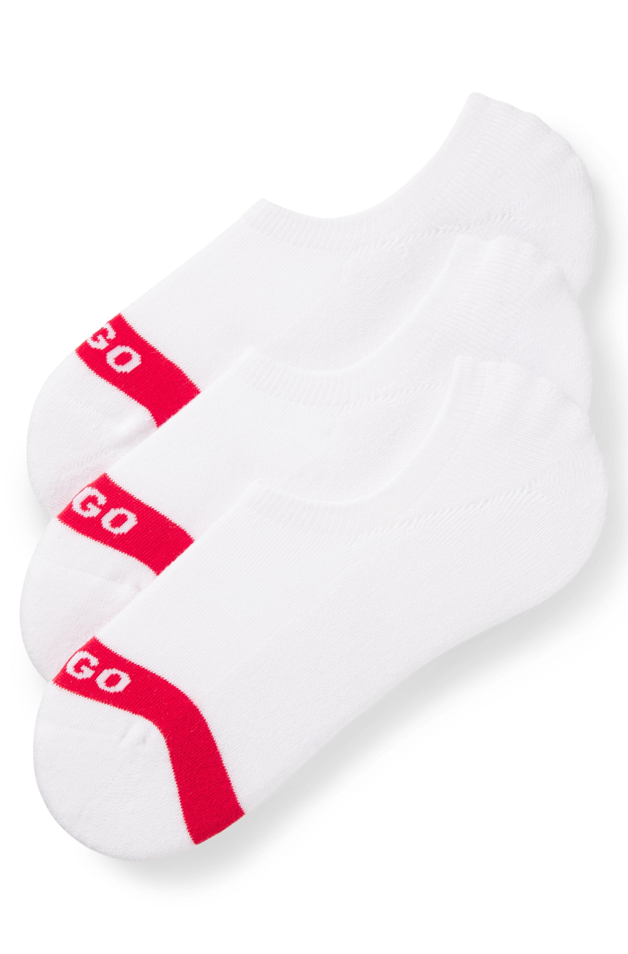 HUGO Underwear Chaussettes d'affaires »3P LC PLUSH TAPE CC« Paquet, lot de 3, 3 cuis tlg. avec broderie logo HUGO sur bande rouge