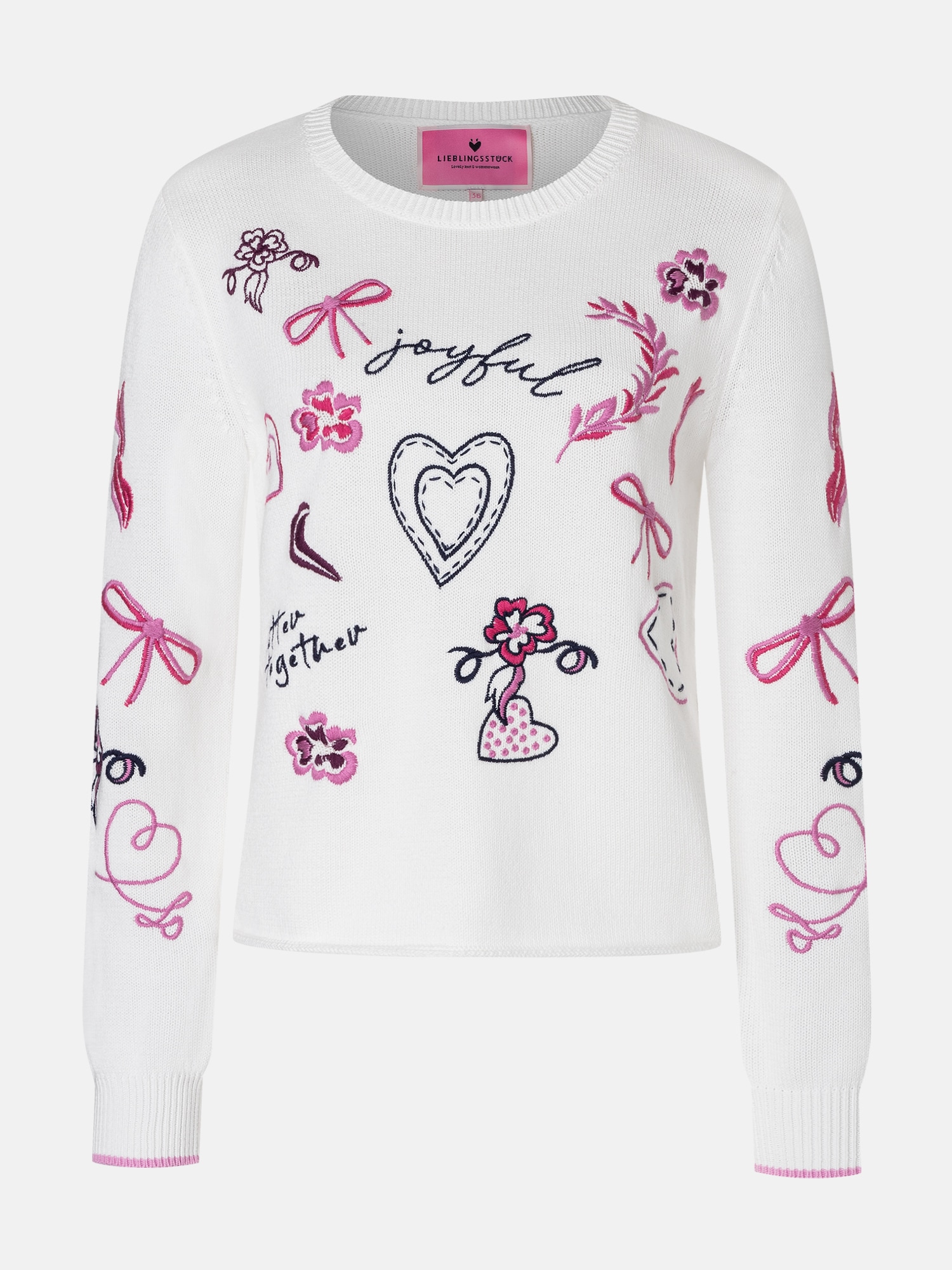 Lieblingsstück Strickpullover »DoritaL« mit verspielten Stickereien