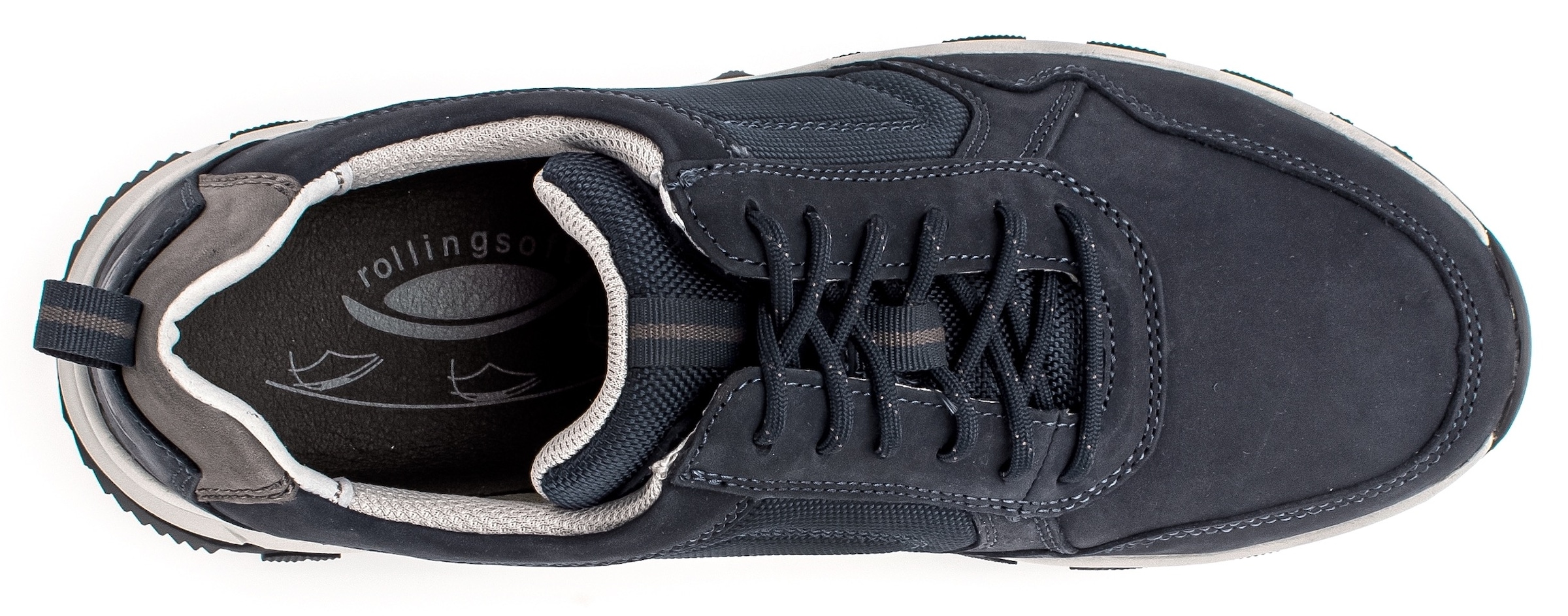 Gabor Rollingsoft Sneaker  , Freizeitschuh, Halbschuh, Schnürschuh mit Anziehlasche, Weite G