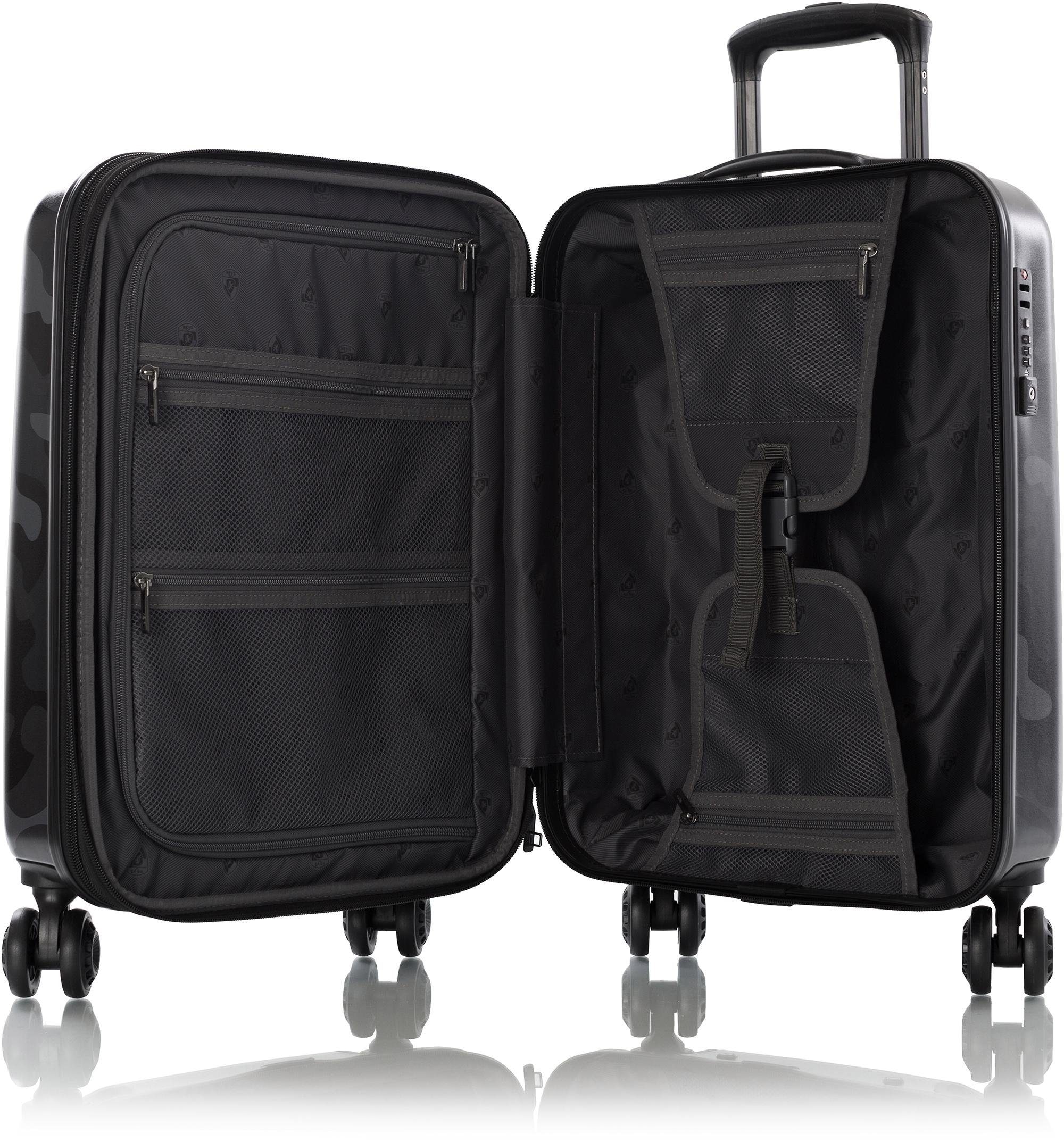 Heys Trolley à coque dure »Black Camo, 53 cm« 40 litre 4 Rollen Heys  Hartschalen-Koffer Volumenerweiterung