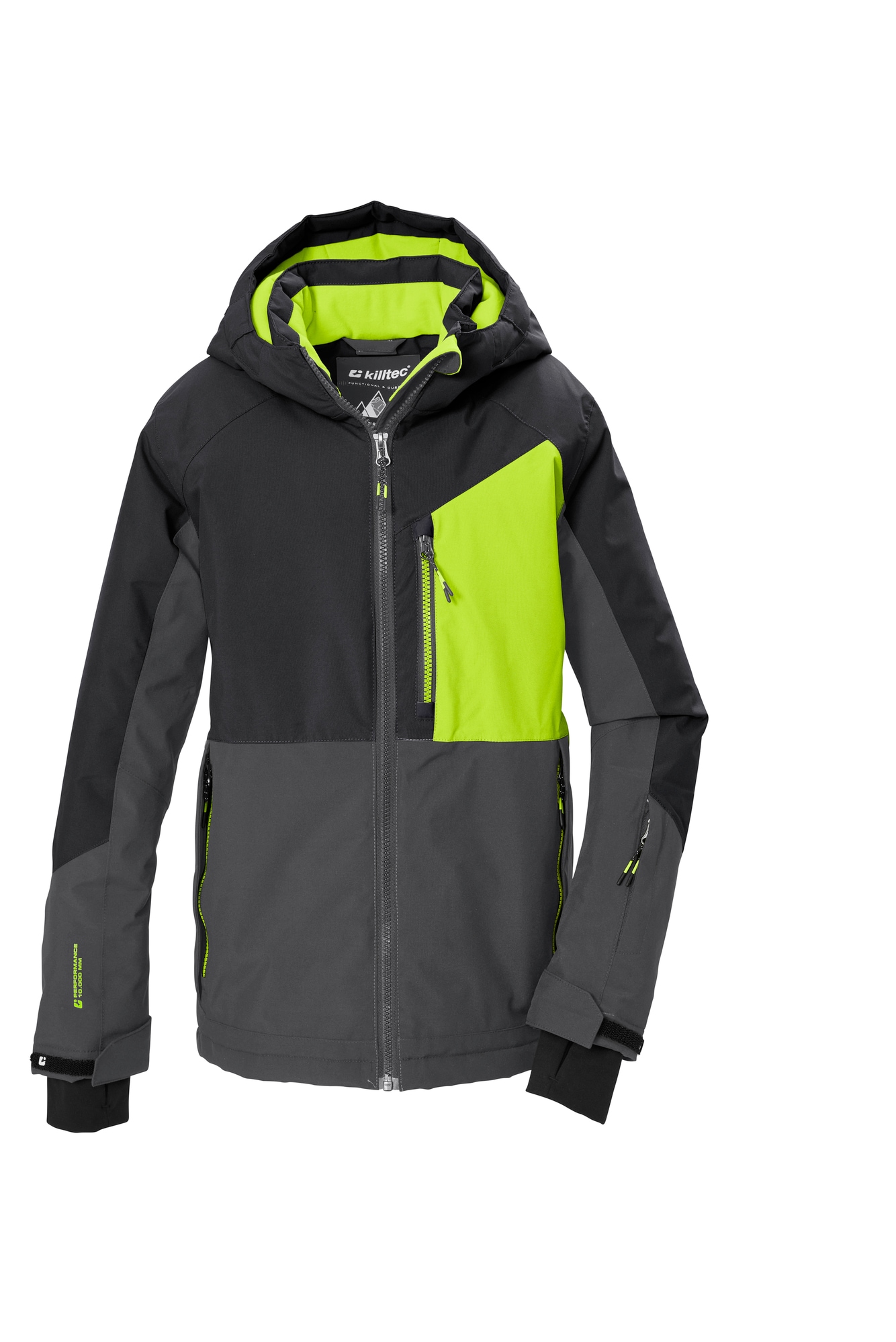 Killtec Funktionsjacke »KSW 206 BYS SKI JCKT« mit Kapuze für Kinder, mit verschweissten Nähten, wind- und wasserdicht