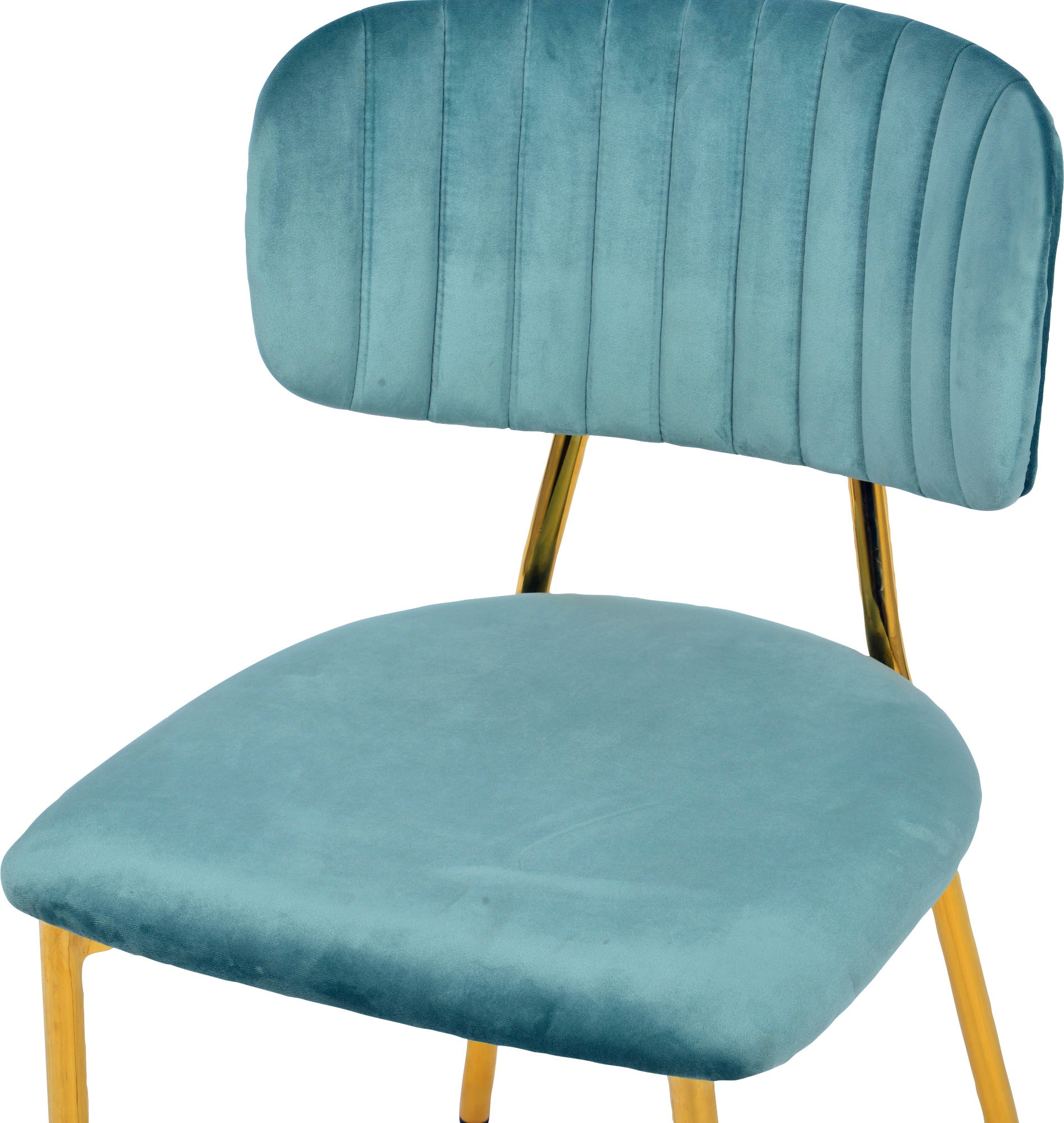 Kayoom Chaise de salle à manger »Stuhl Kian 125 2er-Set,filigranes Metallgestell,pflegeleicht Samtbezug« (Ensemble) 2 cuisrevêtement doux comme du velours, housse en velours facile d'entretien