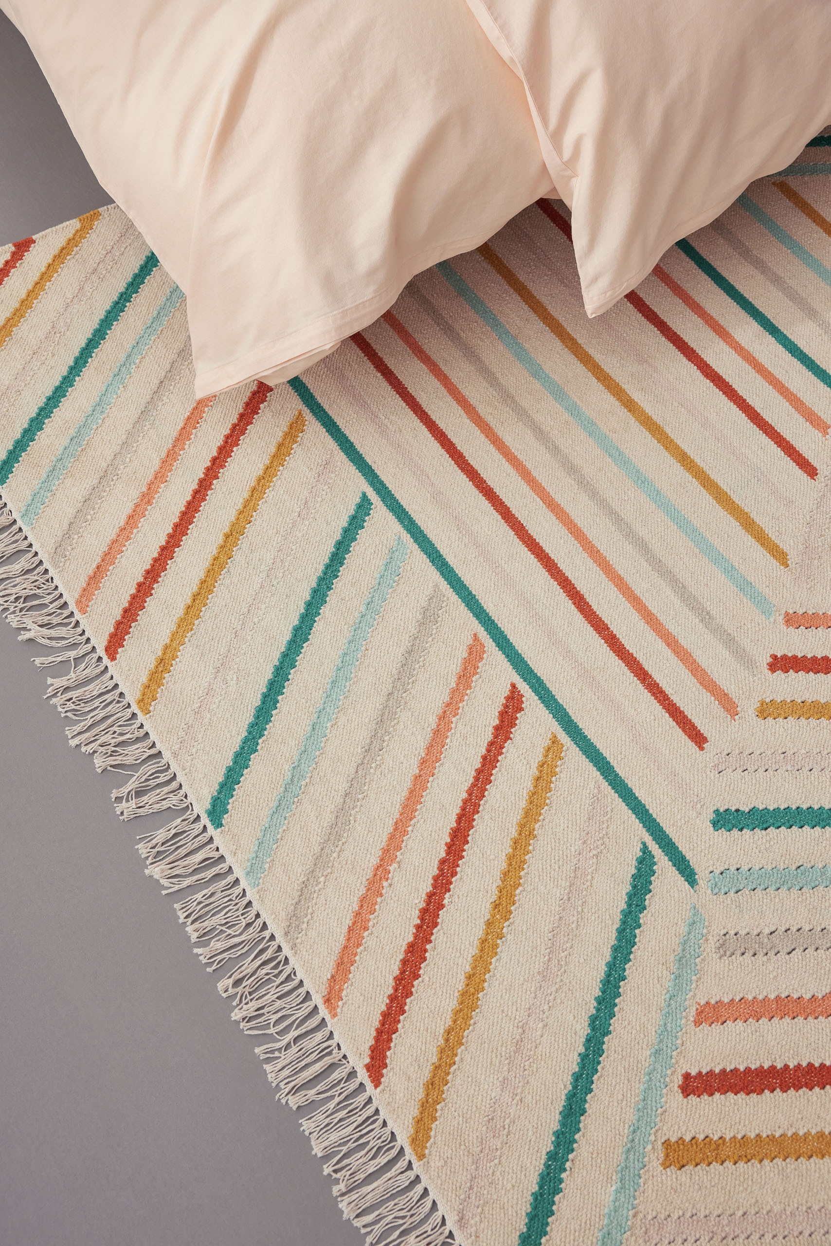 Wecon home Tapis »Modern Pop« Rectangulaire 5 mm Höhe handgewebt, robust, strapazierfähig, skandinavisch, Naturfaser