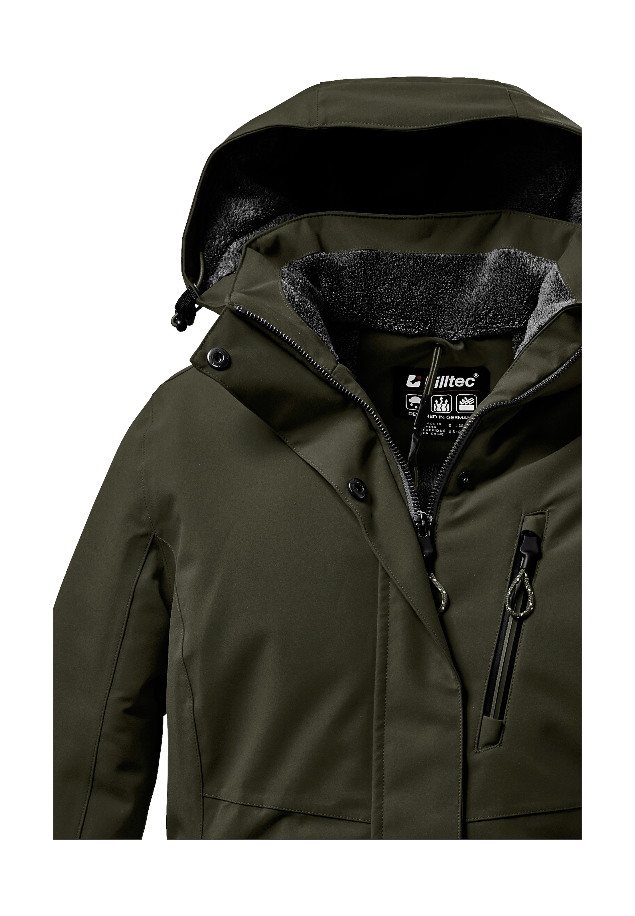 Killtec Outdoorjacke »KOW 140 WMN JCKT« Wasserdichte Damenjacke, atmungsaktiv, abnehmbare Kapuze