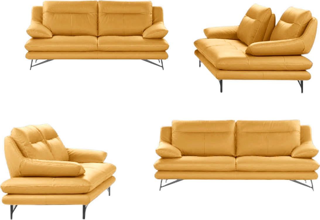 CALIA ITALIA 3-Sitzer »Cezanne, italienisches Design trifft erstklassigen Sitzkomfort, Leder« Edles Designsofa in besonders langlebigen & pflegeleichten Lederarten