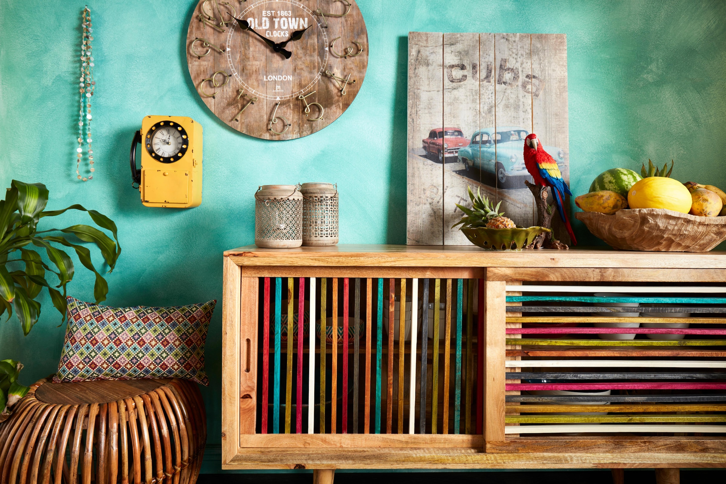 H.O.C.K. Dekokissen »Damla« mit kleinen Kreuzen, Kissenhülle mit Füllung, 1 Stück