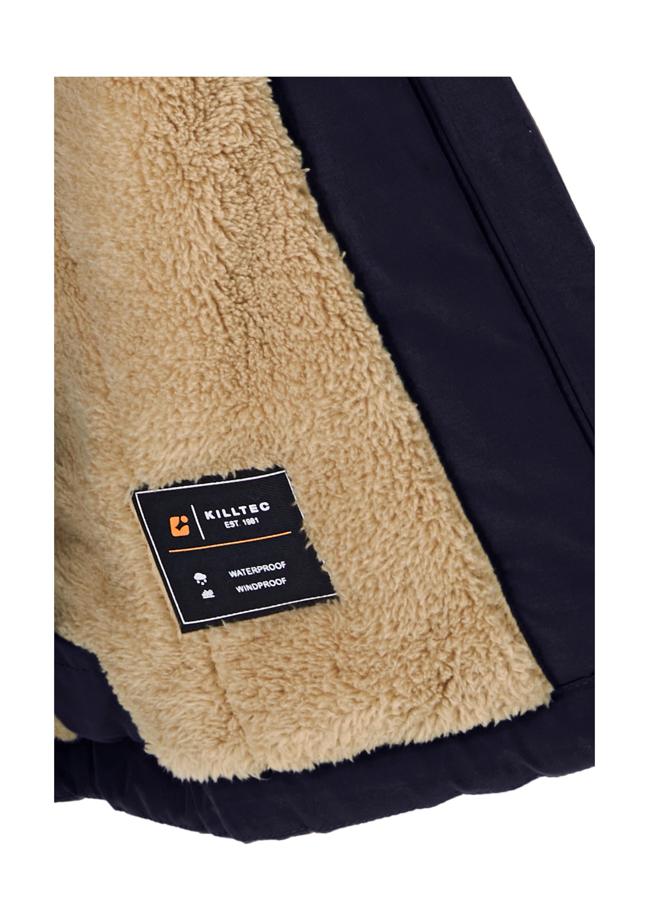 Killtec Veste fonctionnelle »KOW 377 BYS JCKT« Wasserdichte Funktionsjacke mit Kapuze, warmem Futter und Kinnschutz