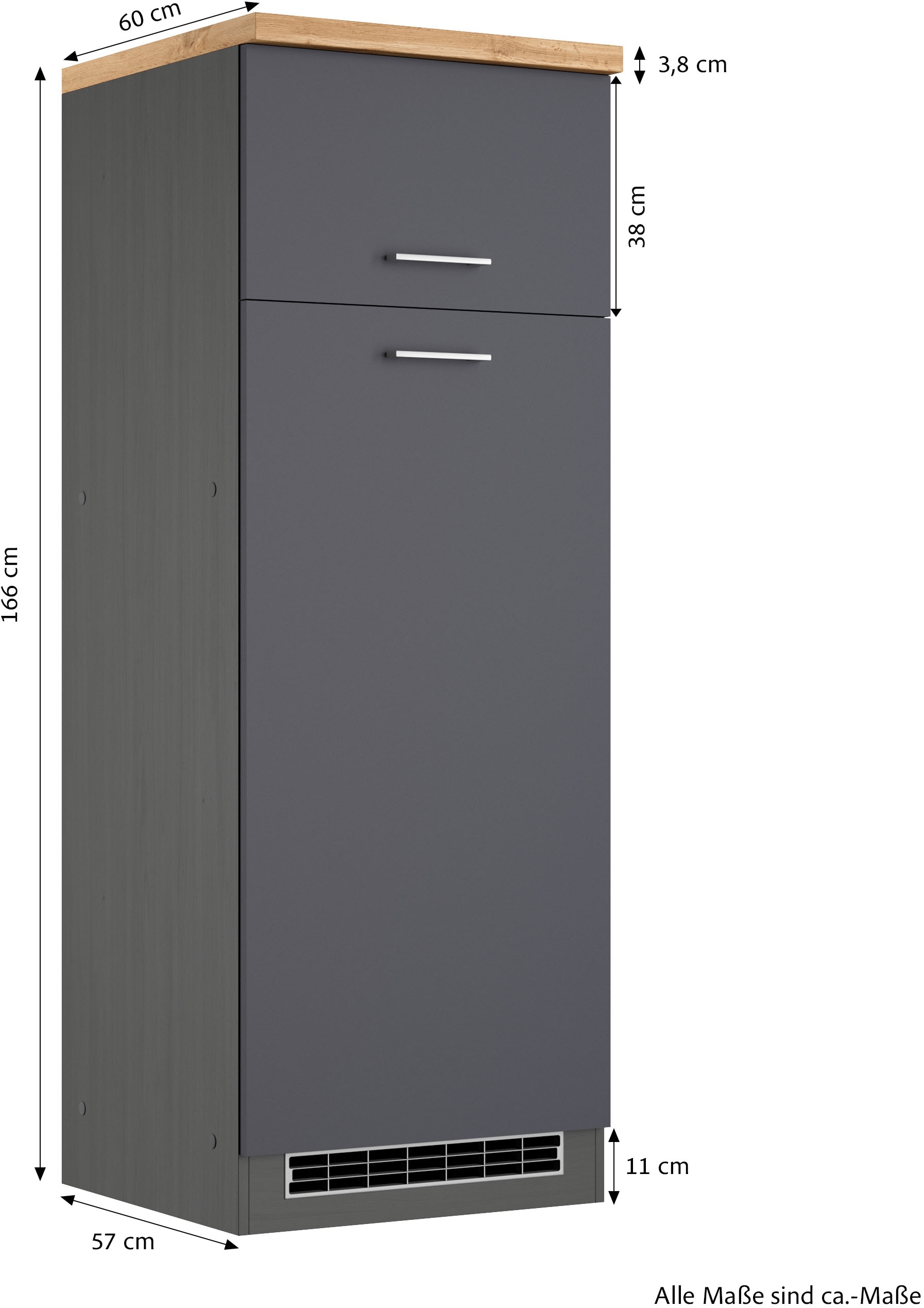 KOCHSTATION Armoire réfrigérée encastrable »KS-Milan« très stable, adapté aux bouteilles, embossage noble