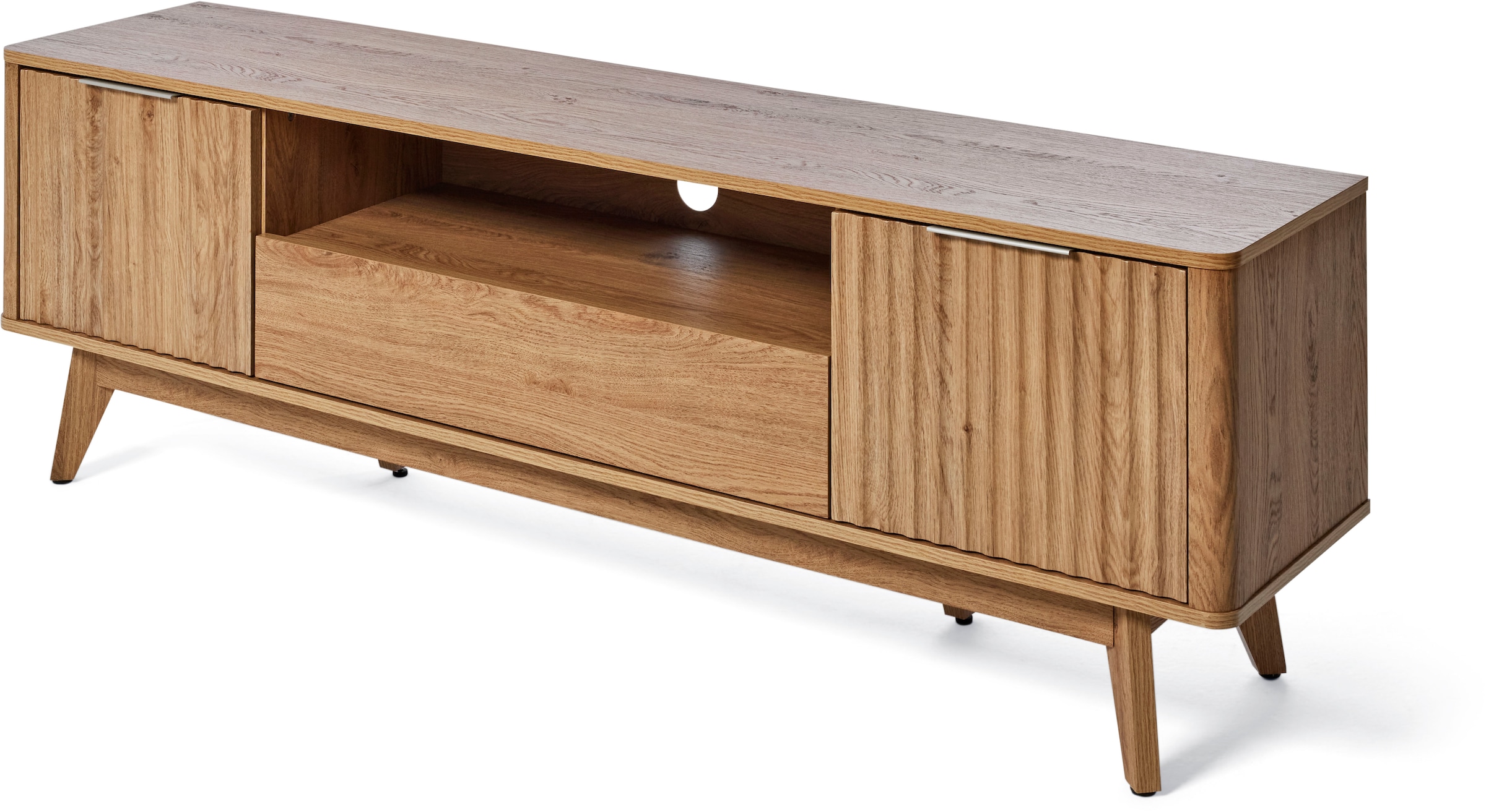 Jahnke TV-Board »WAVE TV 170« 1 Stk. tlg. TV-Board, Retro-Stil, Front in Wellendesign, Breite ca. 170 cm